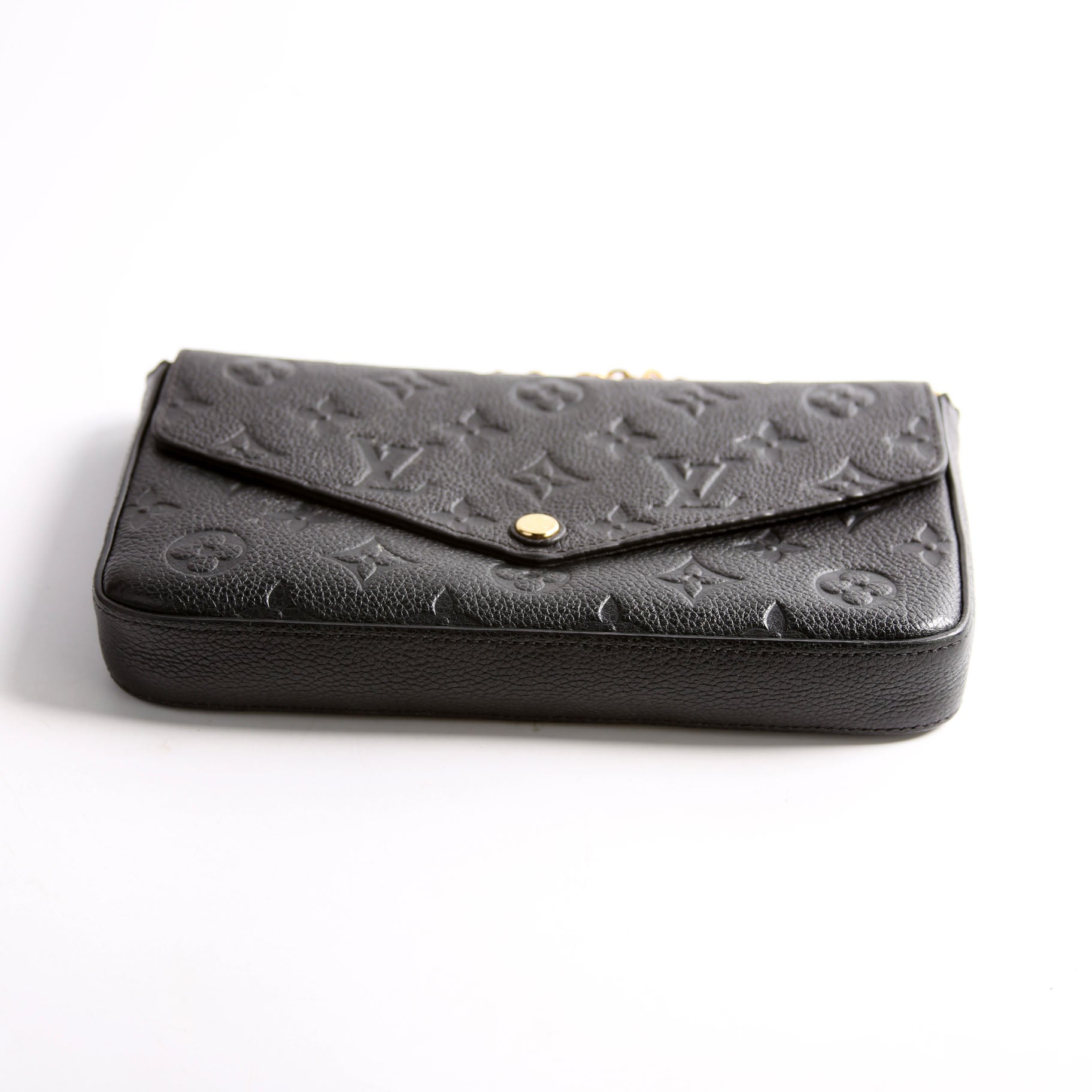 Pochette Felicie Empreinte Black