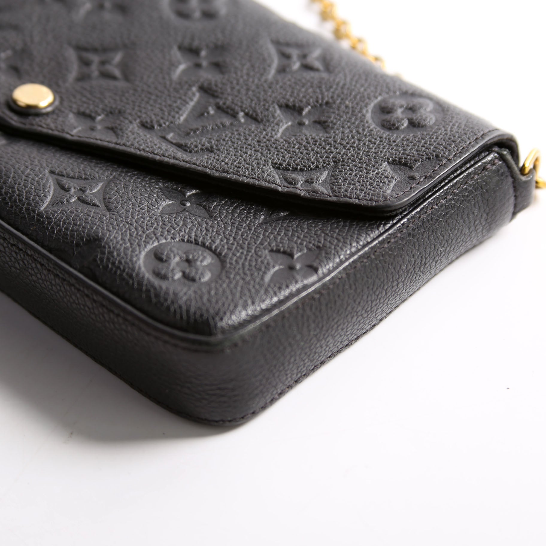 Pochette Felicie Empreinte Black