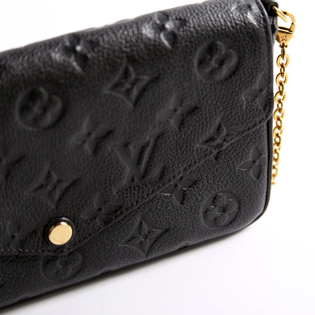 Pochette Felicie Empreinte Black