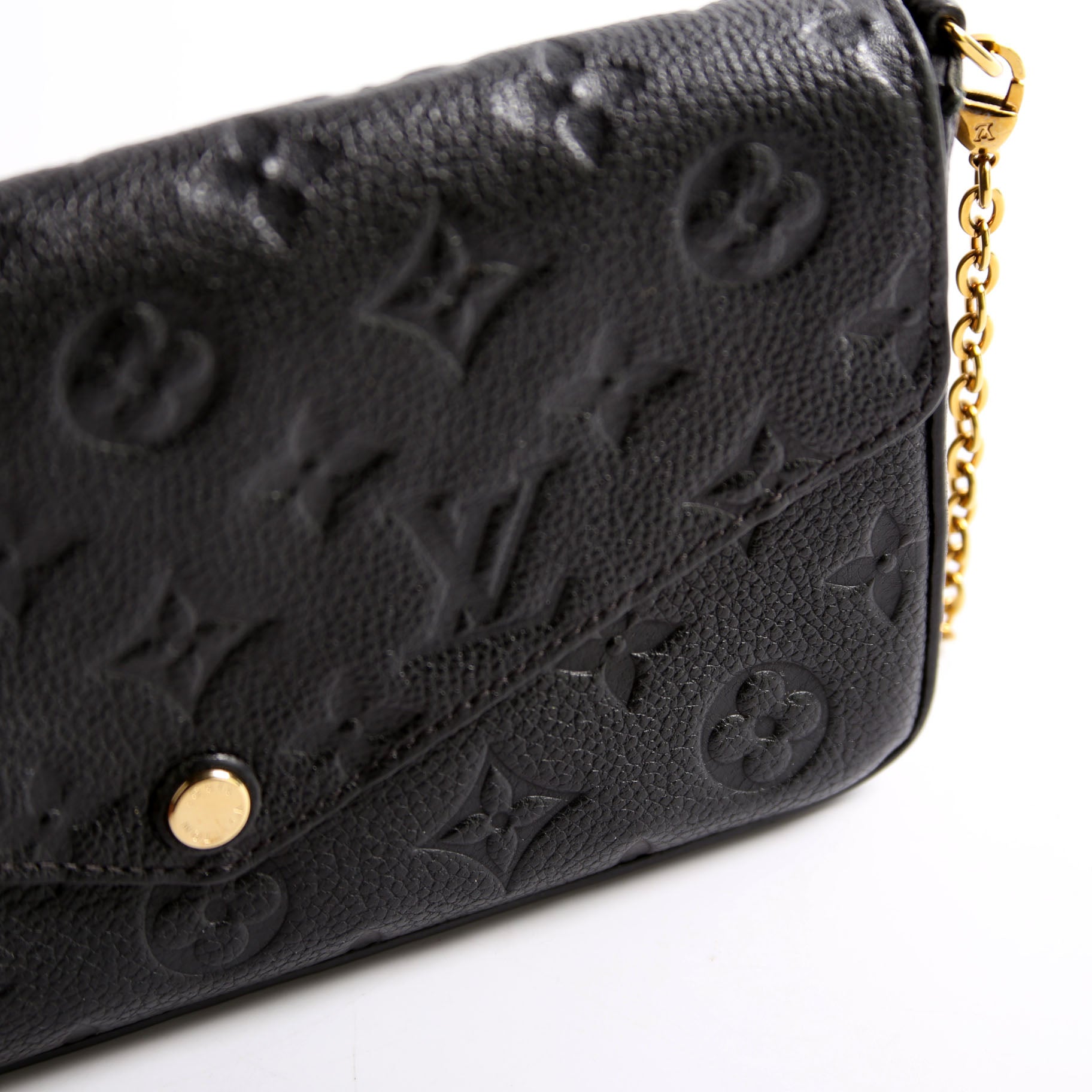 Pochette Felicie Empreinte Black