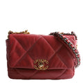 Quilted Goatskin 19 Medium Flap 30M Red