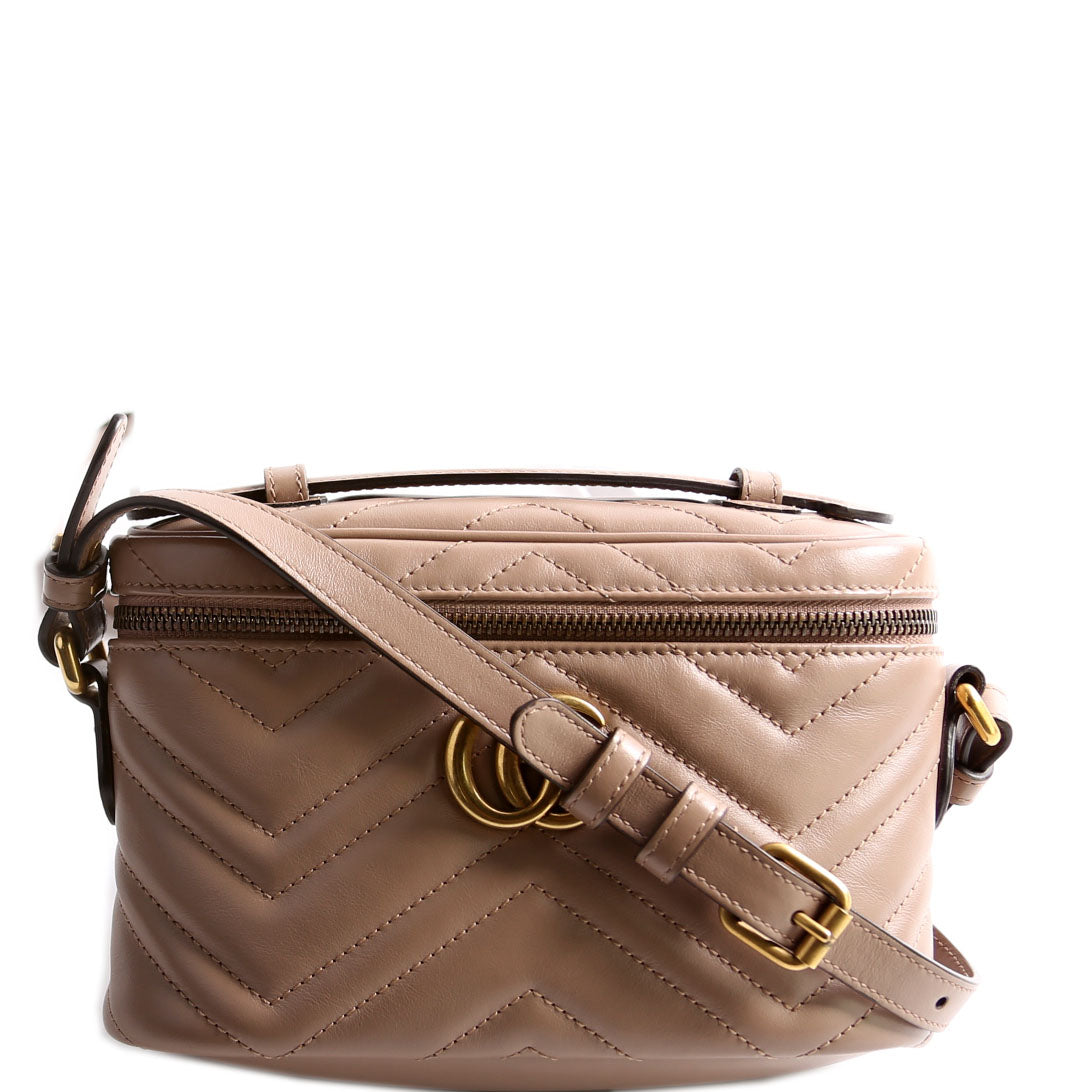 672253 GG Marmont Mini Bag Taupe