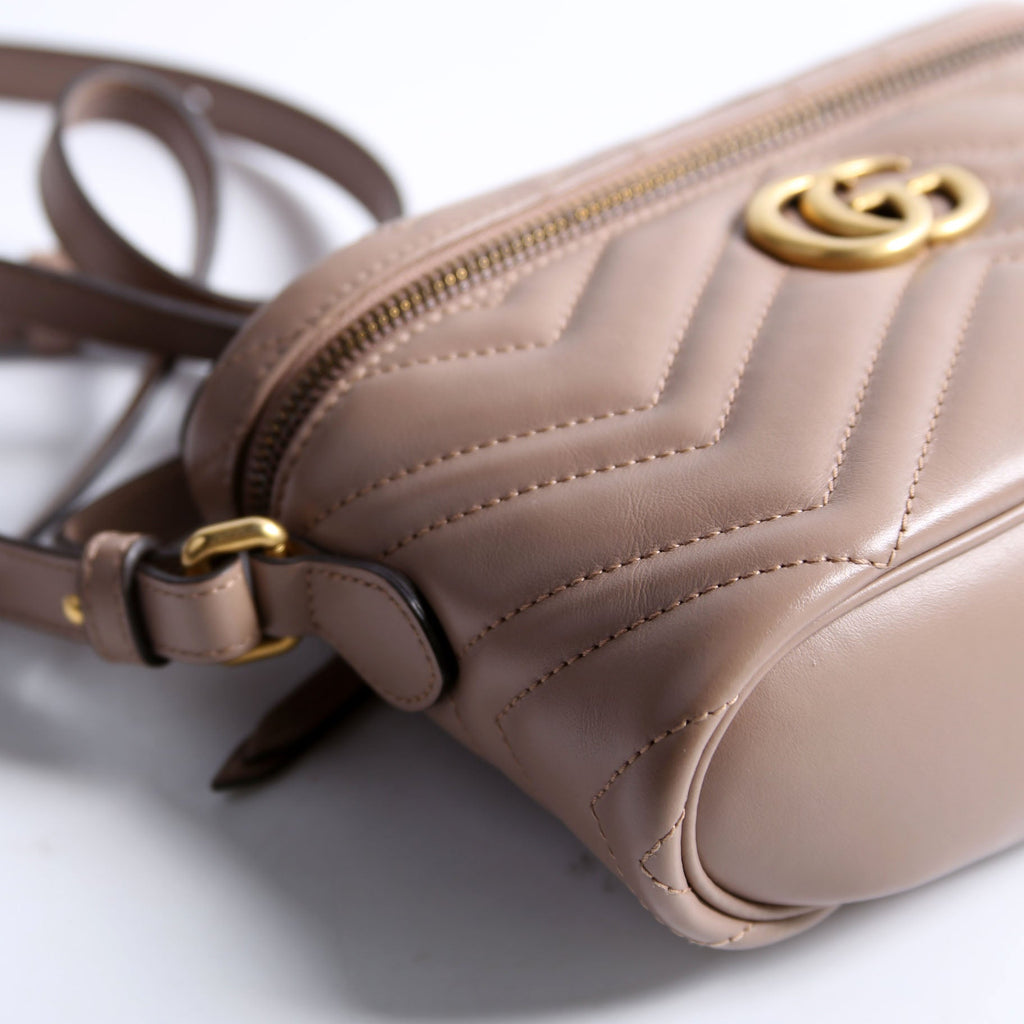 672253 GG Marmont Mini Bag Taupe