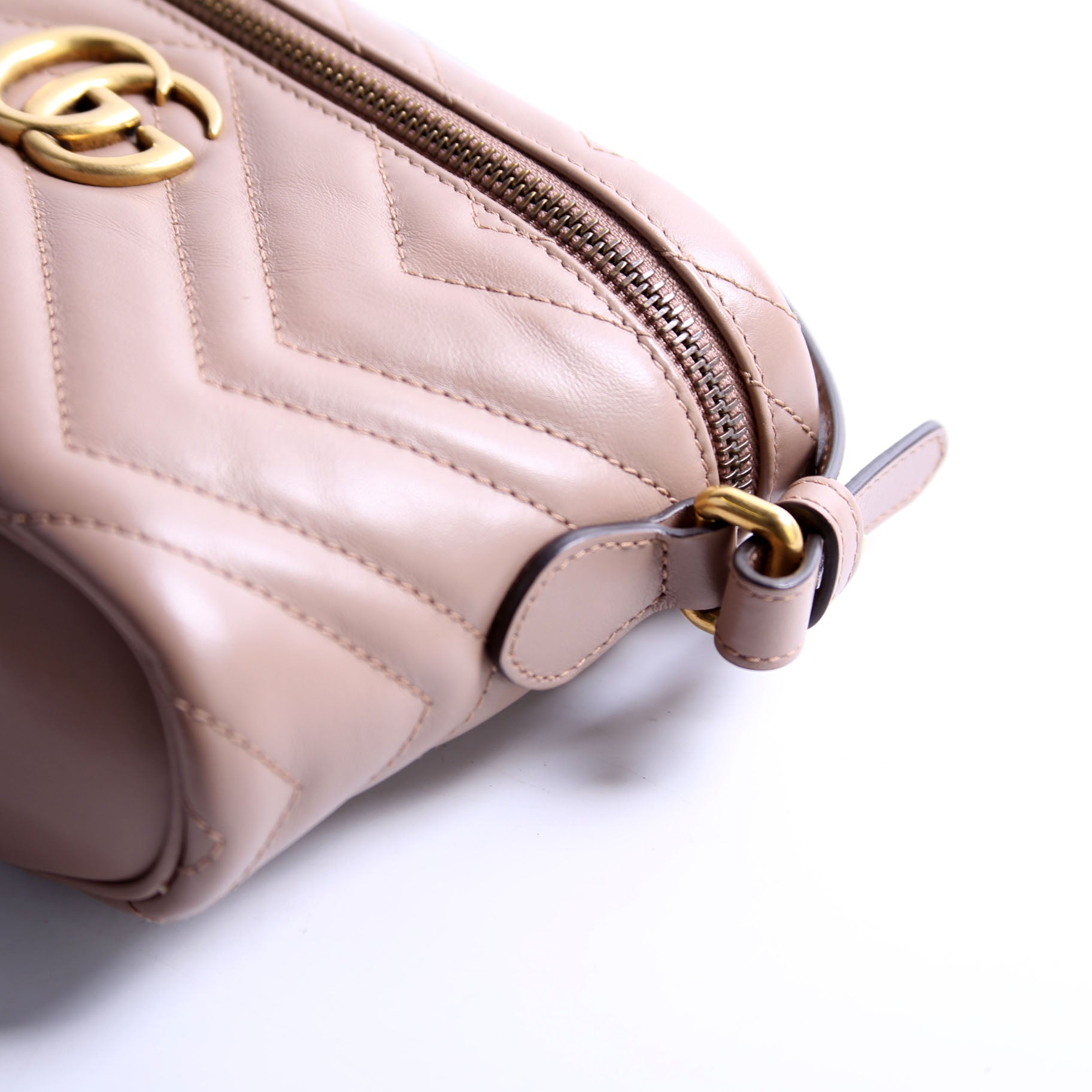 672253 GG Marmont Mini Bag Taupe