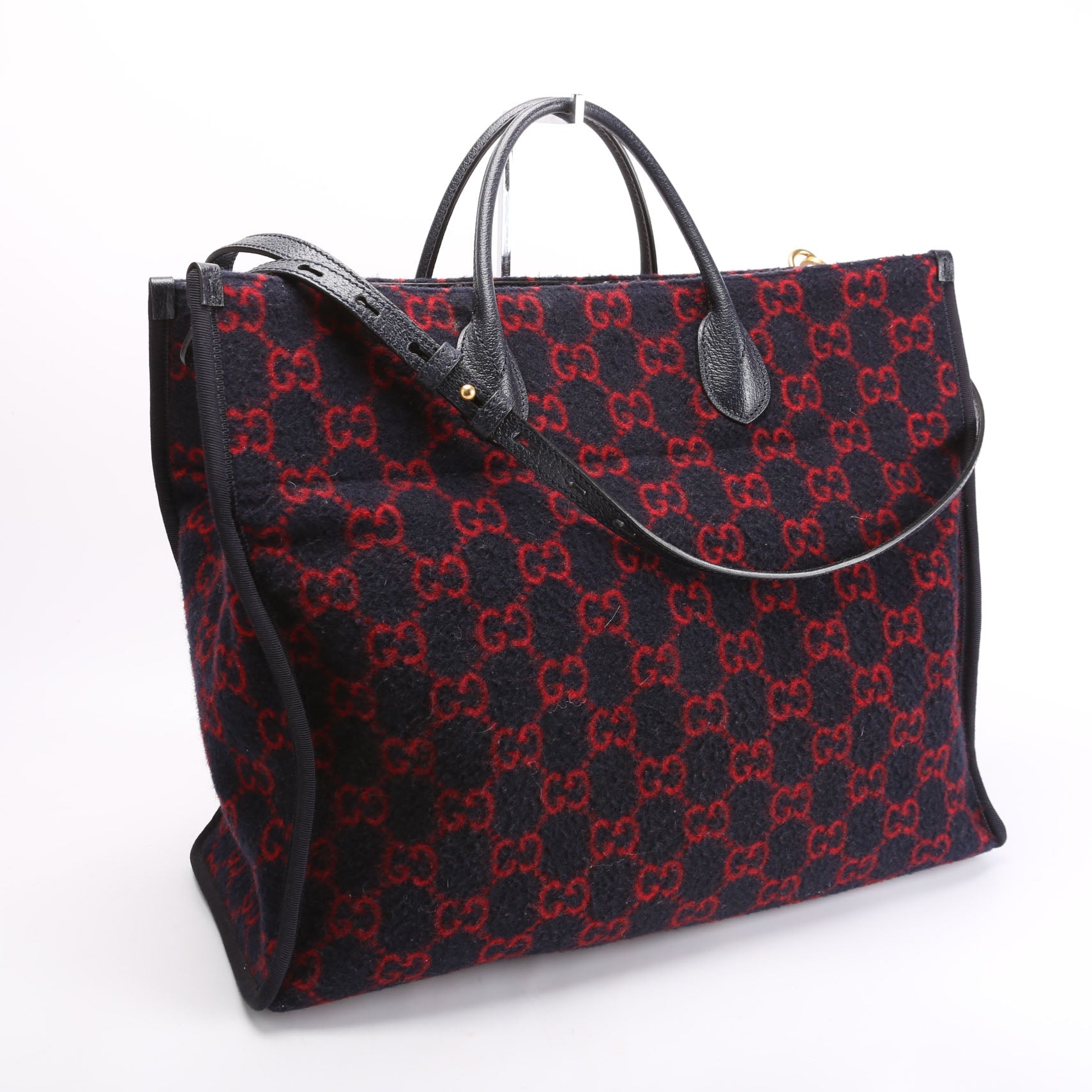 598169 GG Wool Tote Navy
