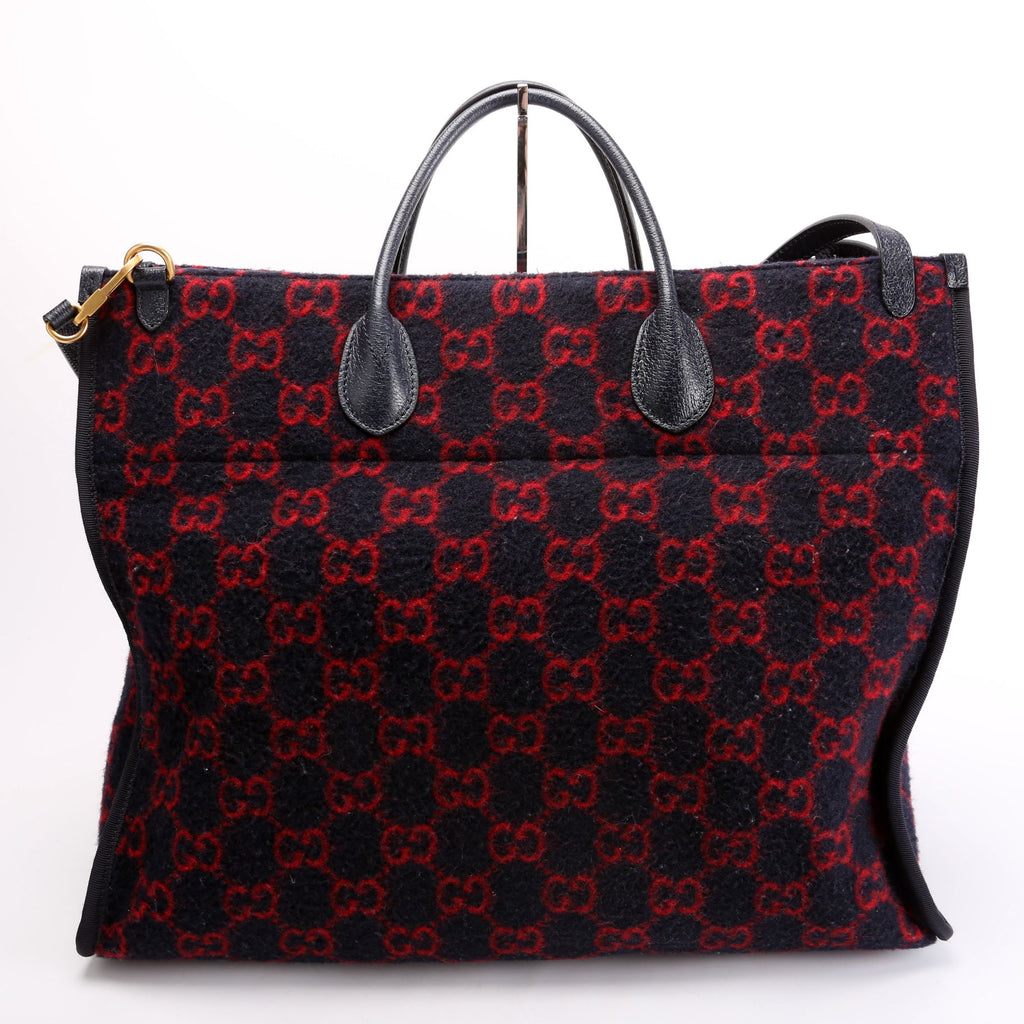 598169 GG Wool Tote Navy