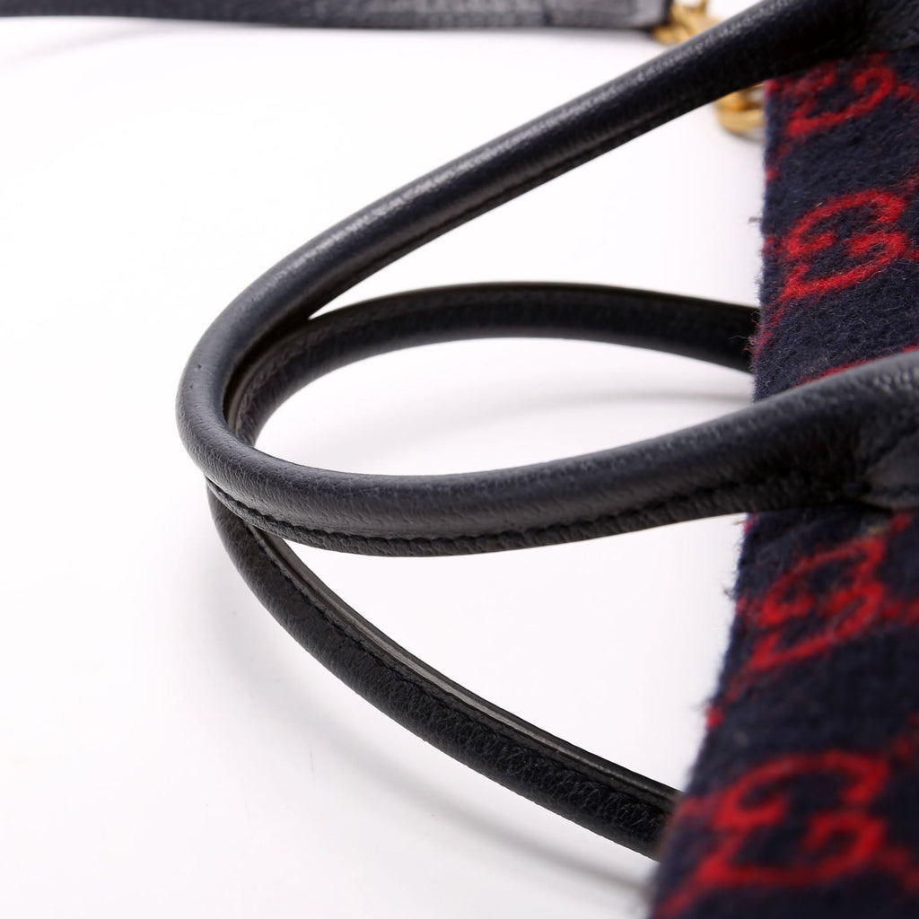 598169 GG Wool Tote Navy