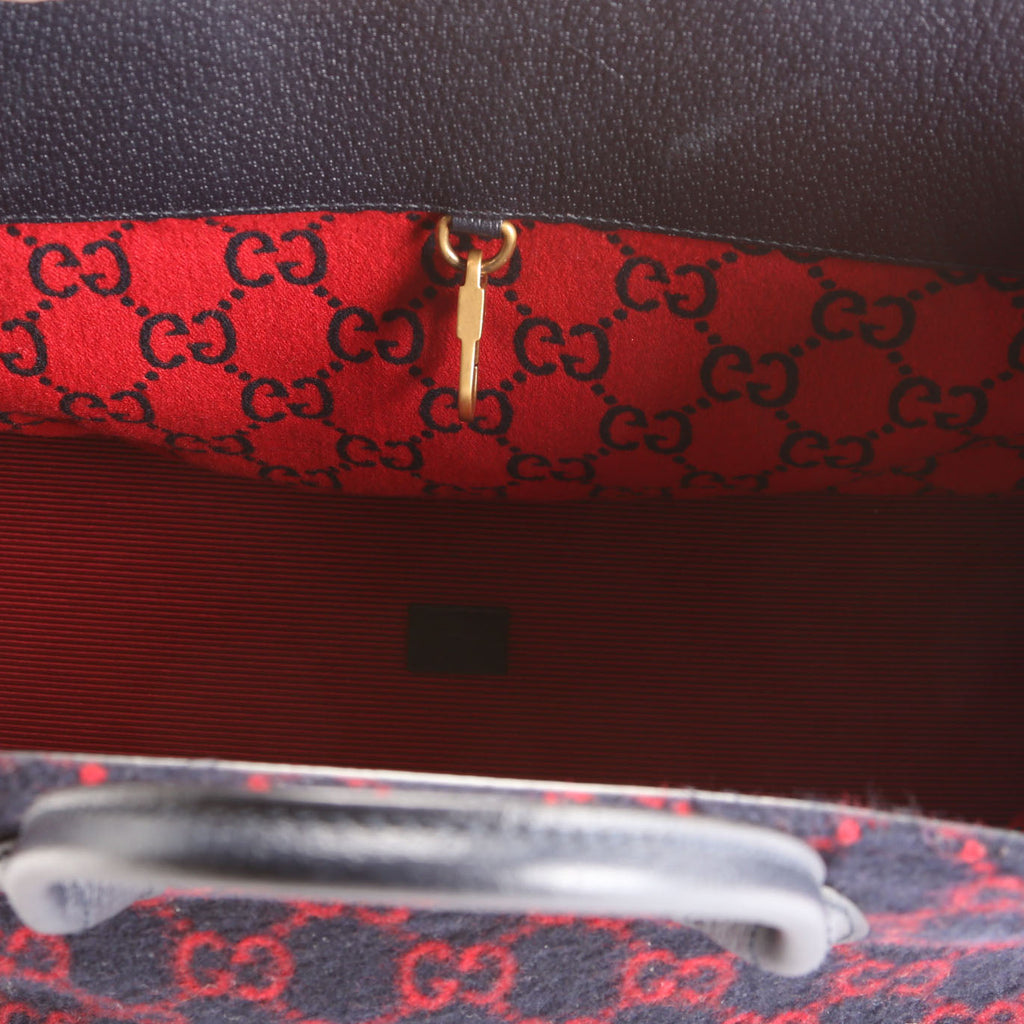598169 GG Wool Tote Navy