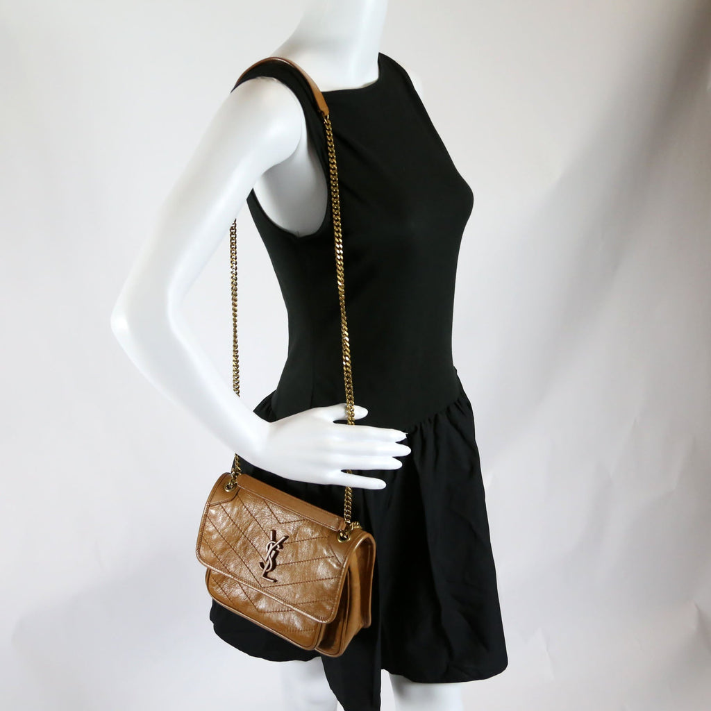 Niki Baby Crinkled Leather 633160 Brown