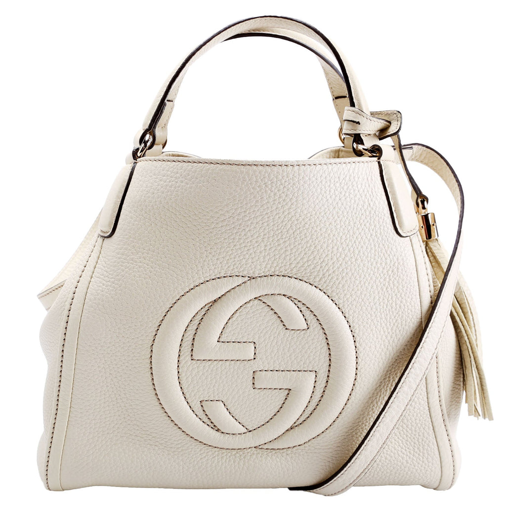 336751 Soho Leather Shoulder Off White