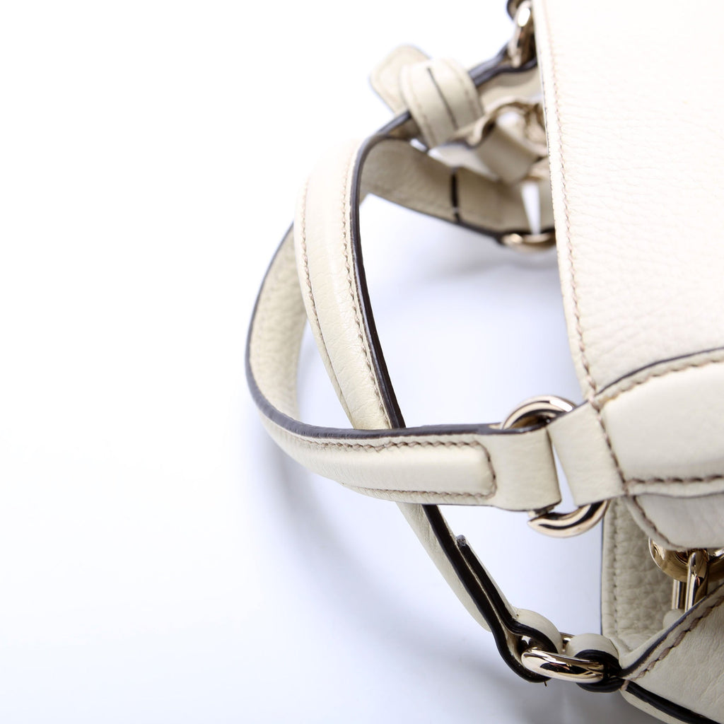336751 Soho Leather Shoulder Off White