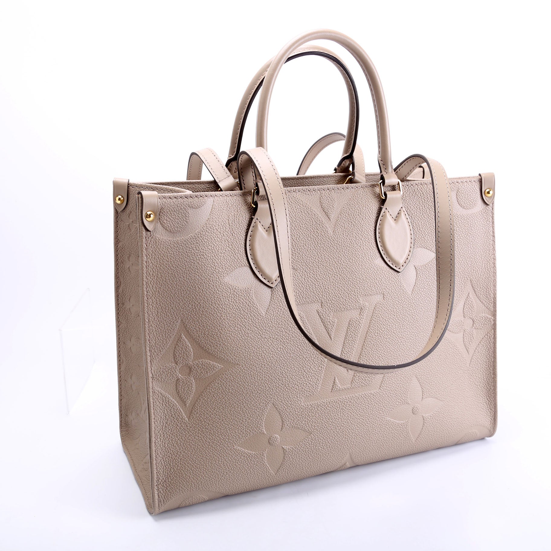 ONTHEGO MM Empreinte Leather Taupe