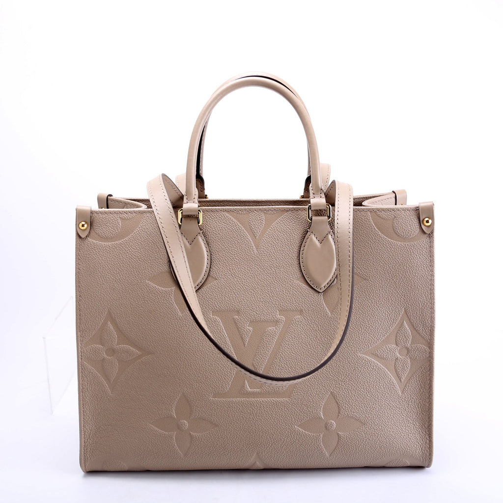 ONTHEGO MM Empreinte Leather Taupe