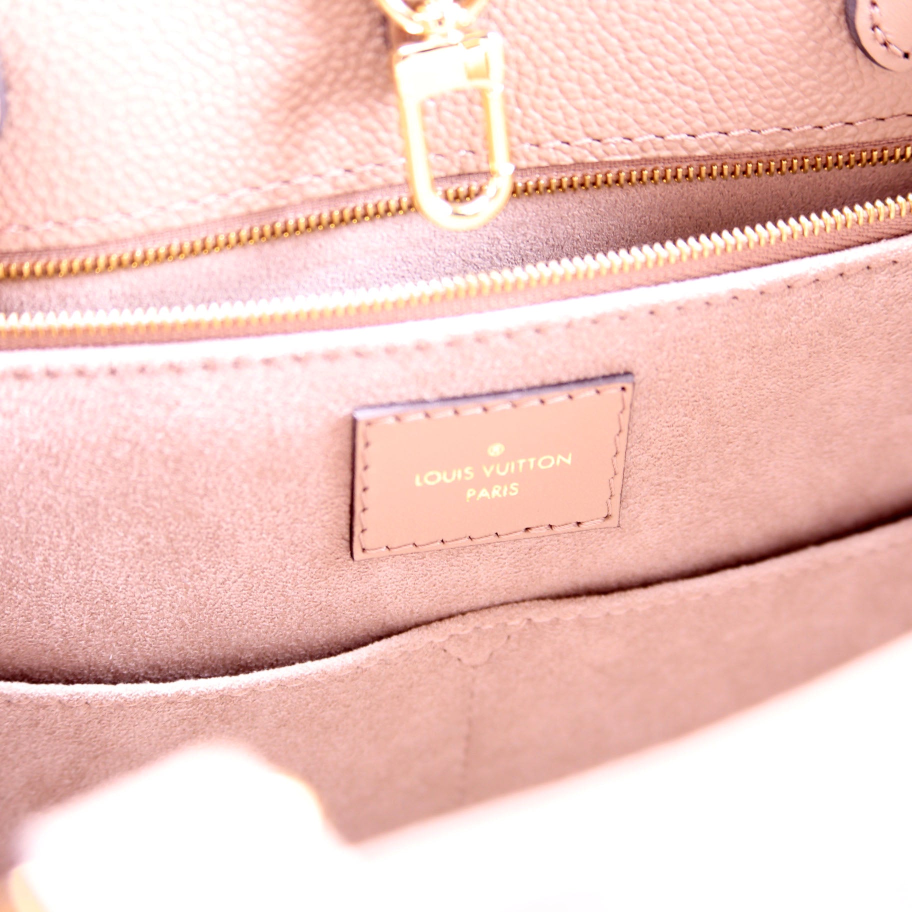 ONTHEGO MM Empreinte Leather Taupe