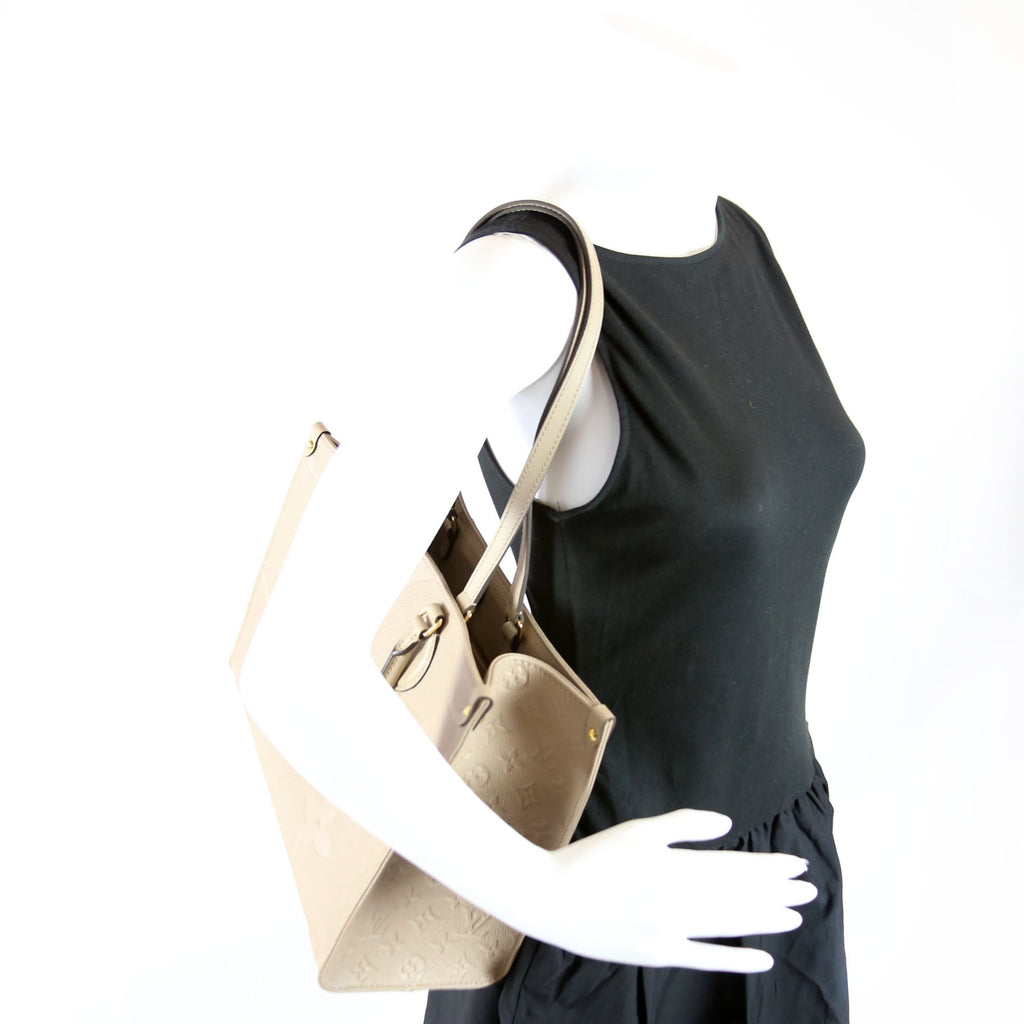 ONTHEGO MM Empreinte Leather Taupe