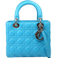 Dior Lady Dior Medium Lambskin Blue