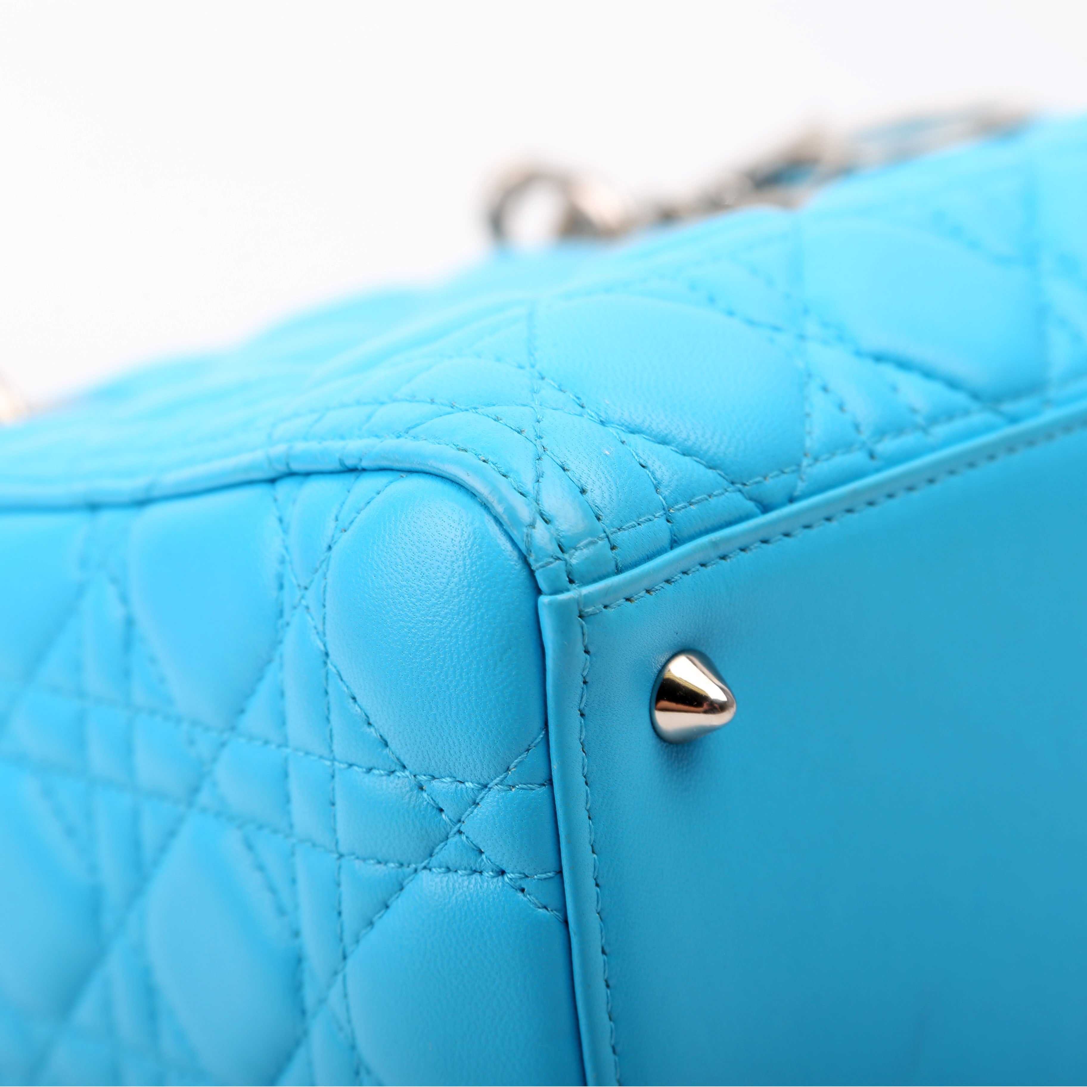 Dior Lady Dior Medium Lambskin Blue