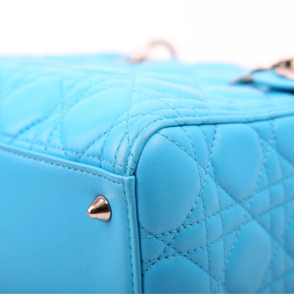 Dior Lady Dior Medium Lambskin Blue
