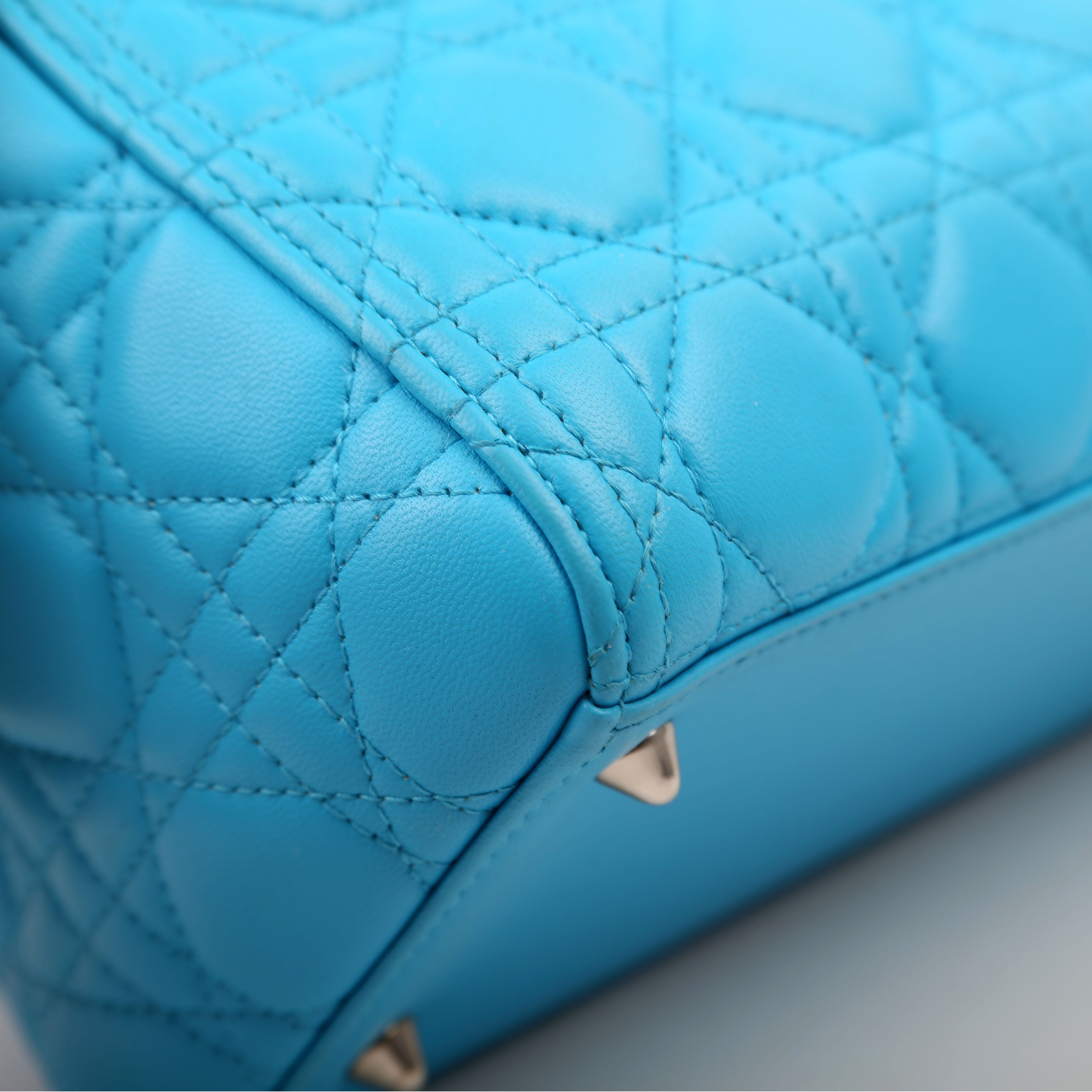 Dior Lady Dior Medium Lambskin Blue