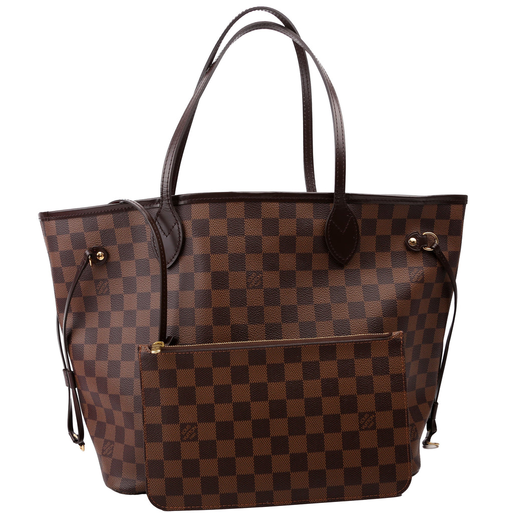 Neverfull with Wallet MM Damier Ebene