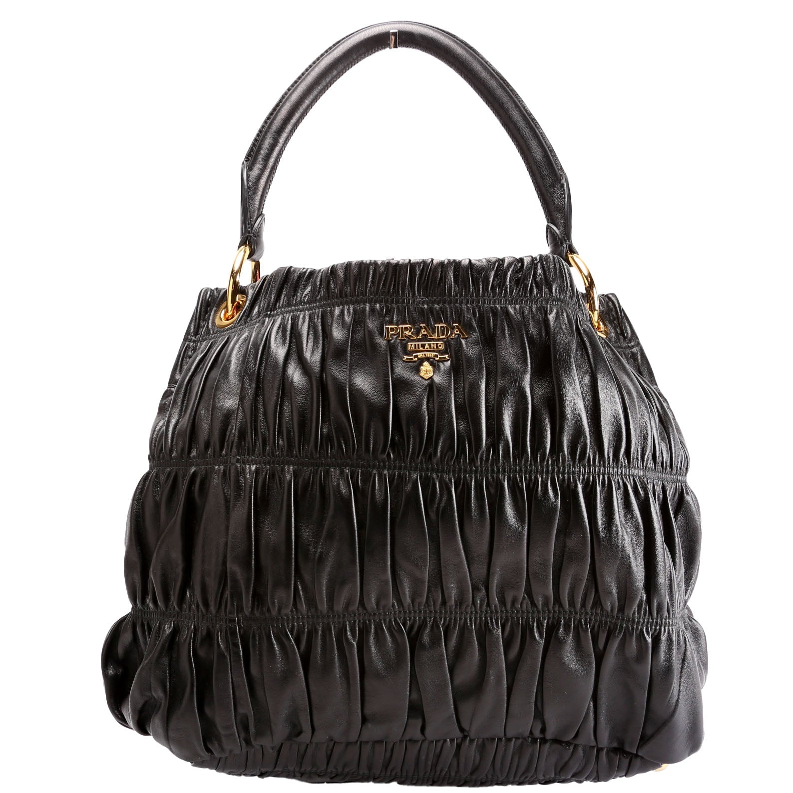BR4730 Nappa Guafre Hobo Black