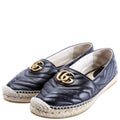 GG Marmont Espadrille Size 41.5 Black