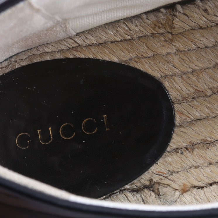 GG Marmont Espadrille Size 41.5 Black
