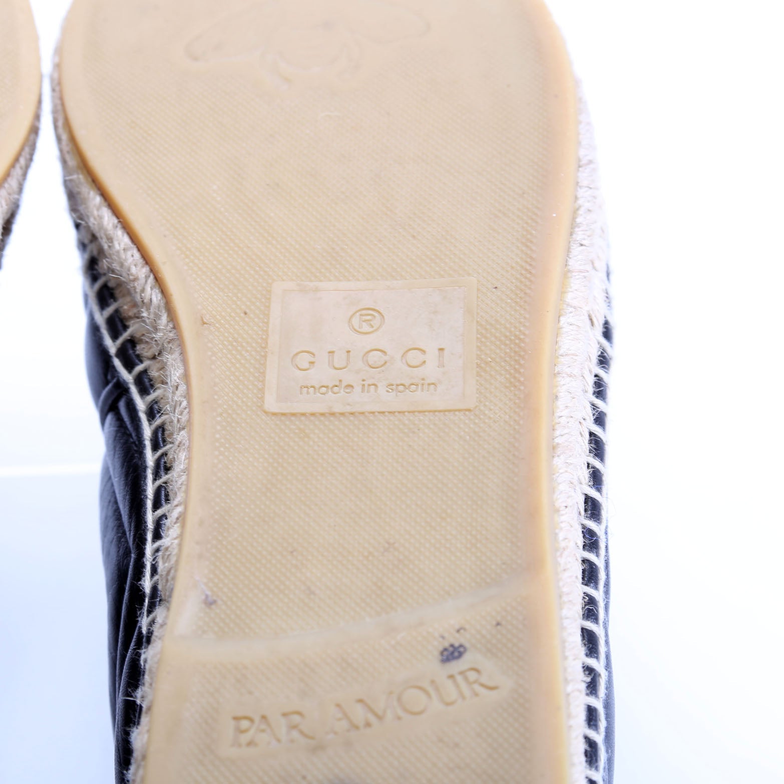 GG Marmont Espadrille Size 41.5 Black