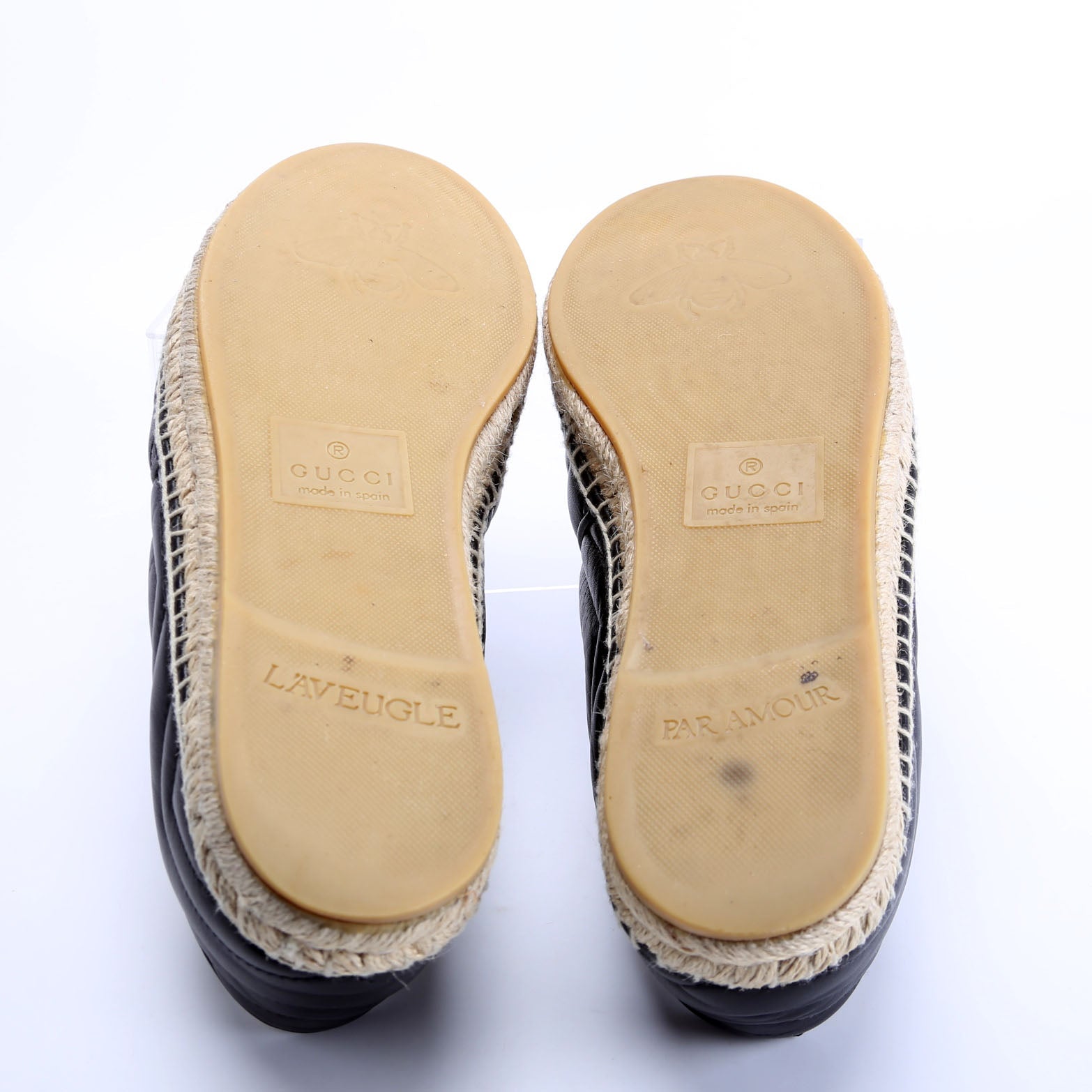 GG Marmont Espadrille Size 41.5 Black