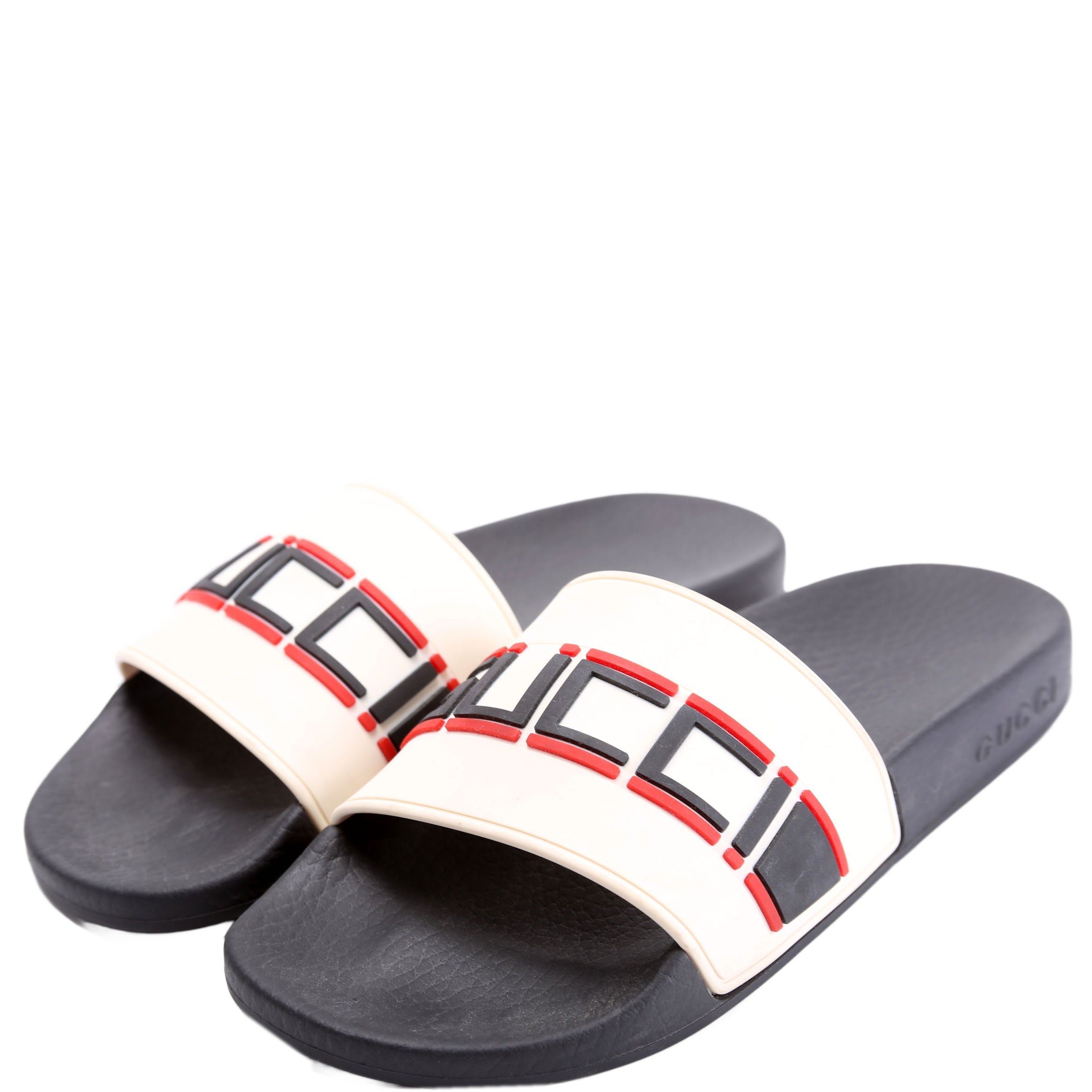 Gucci Pursuit Logo Rubber Slide Size 36