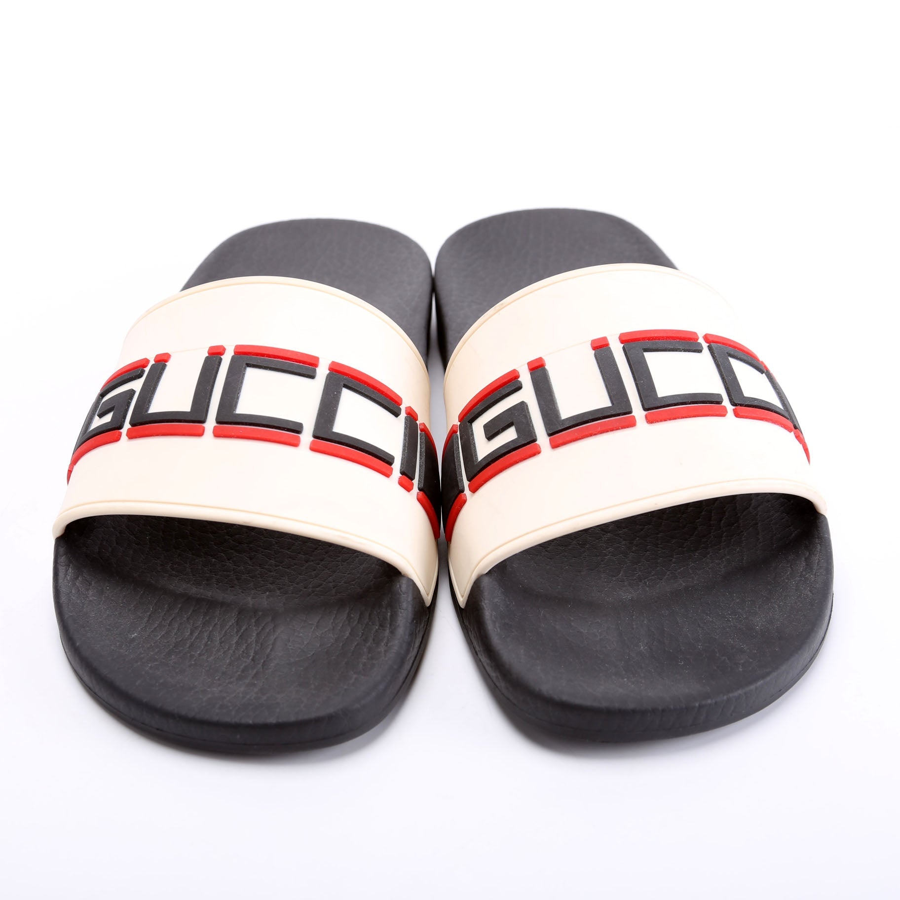Gucci Pursuit Logo Rubber Slide Size 36