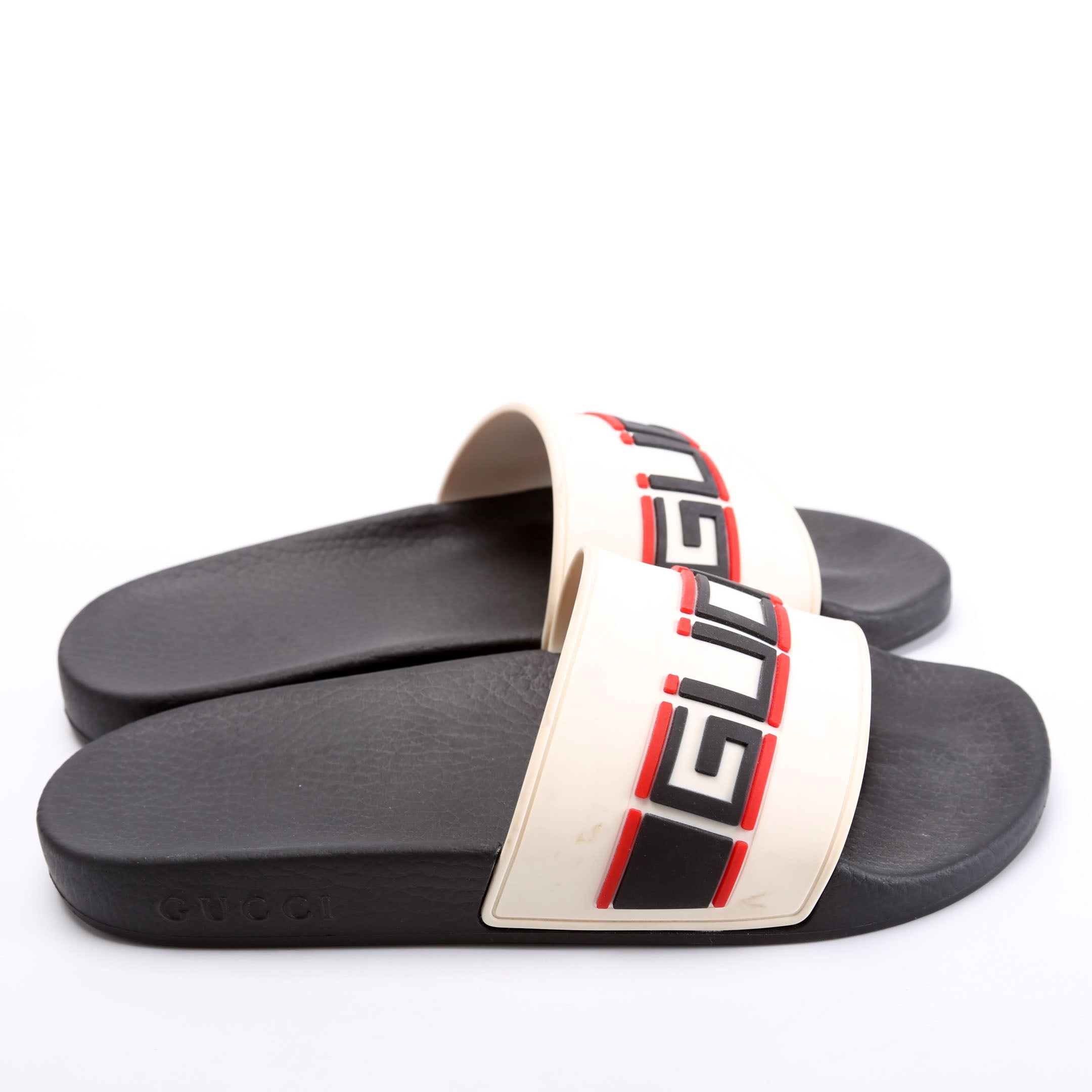 Gucci Pursuit Logo Rubber Slide Size 36