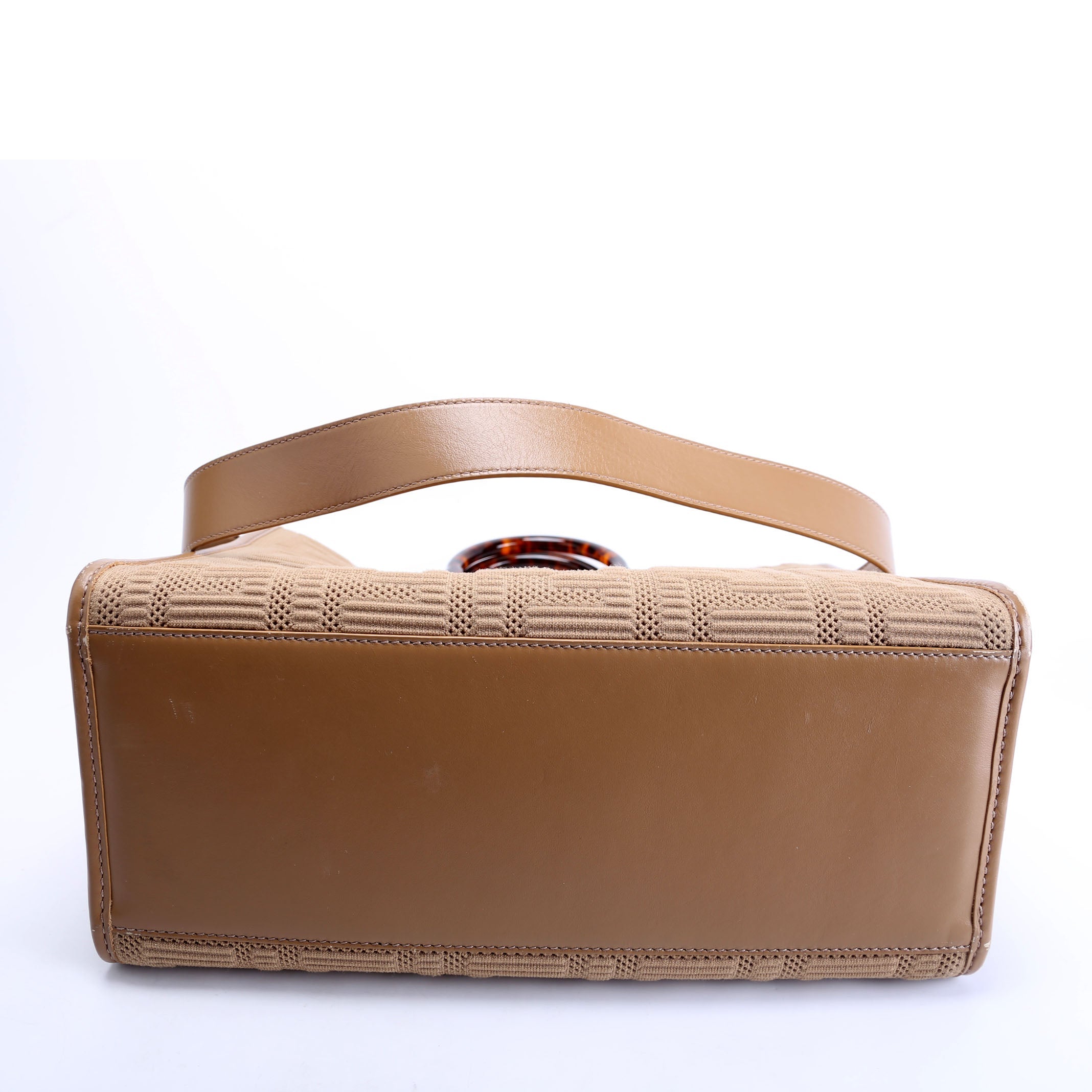 8BH386 FF Fabric Sunshine Shopper Medium Tan