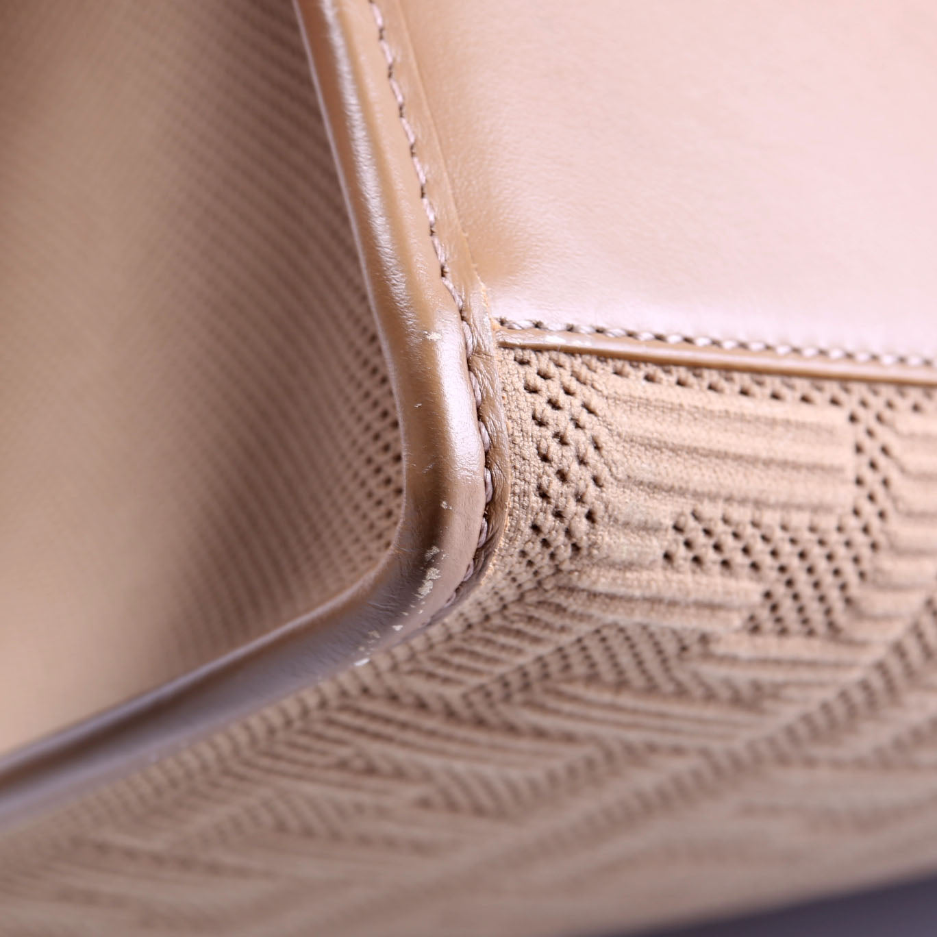 8BH386 FF Fabric Sunshine Shopper Medium Tan