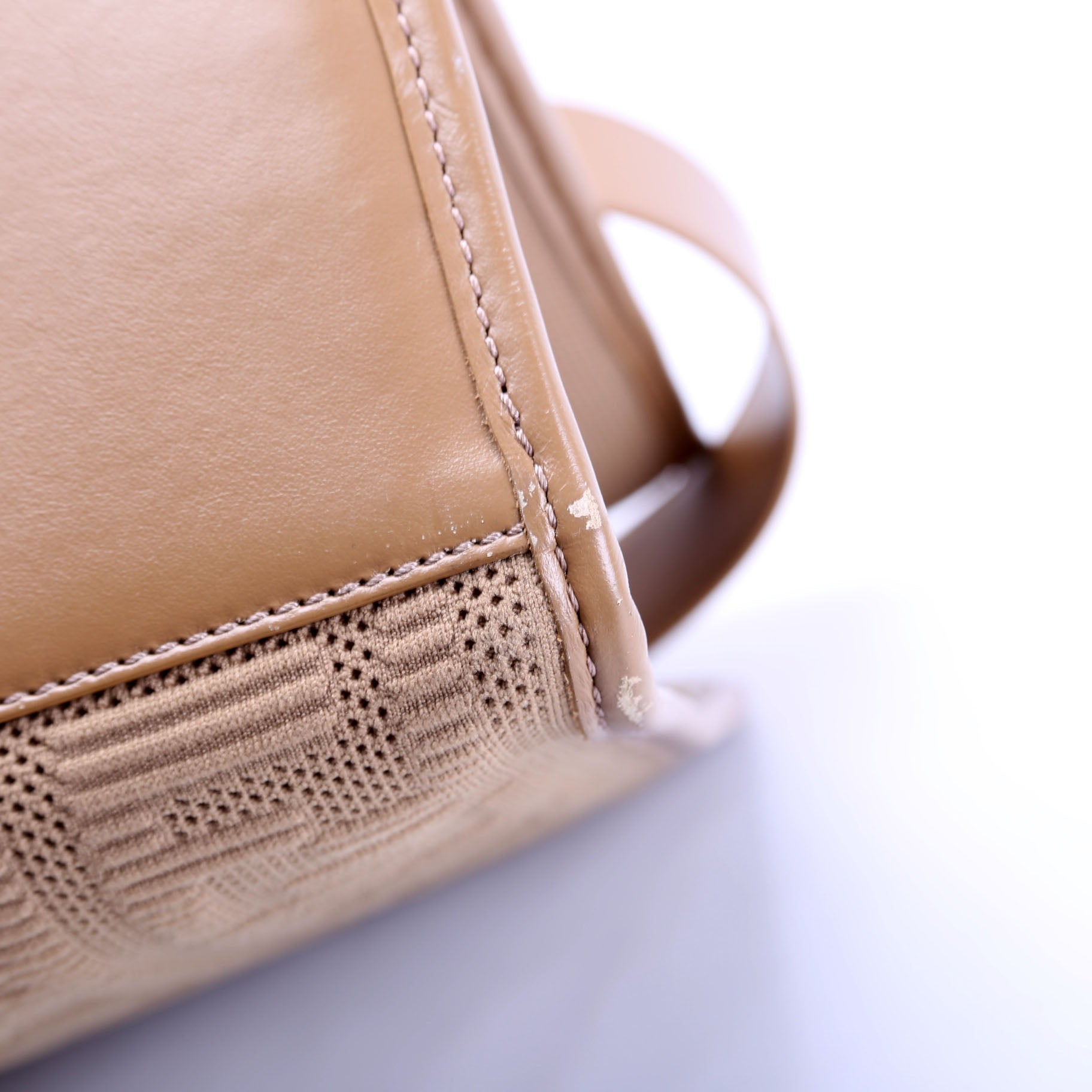 8BH386 FF Fabric Sunshine Shopper Medium Tan