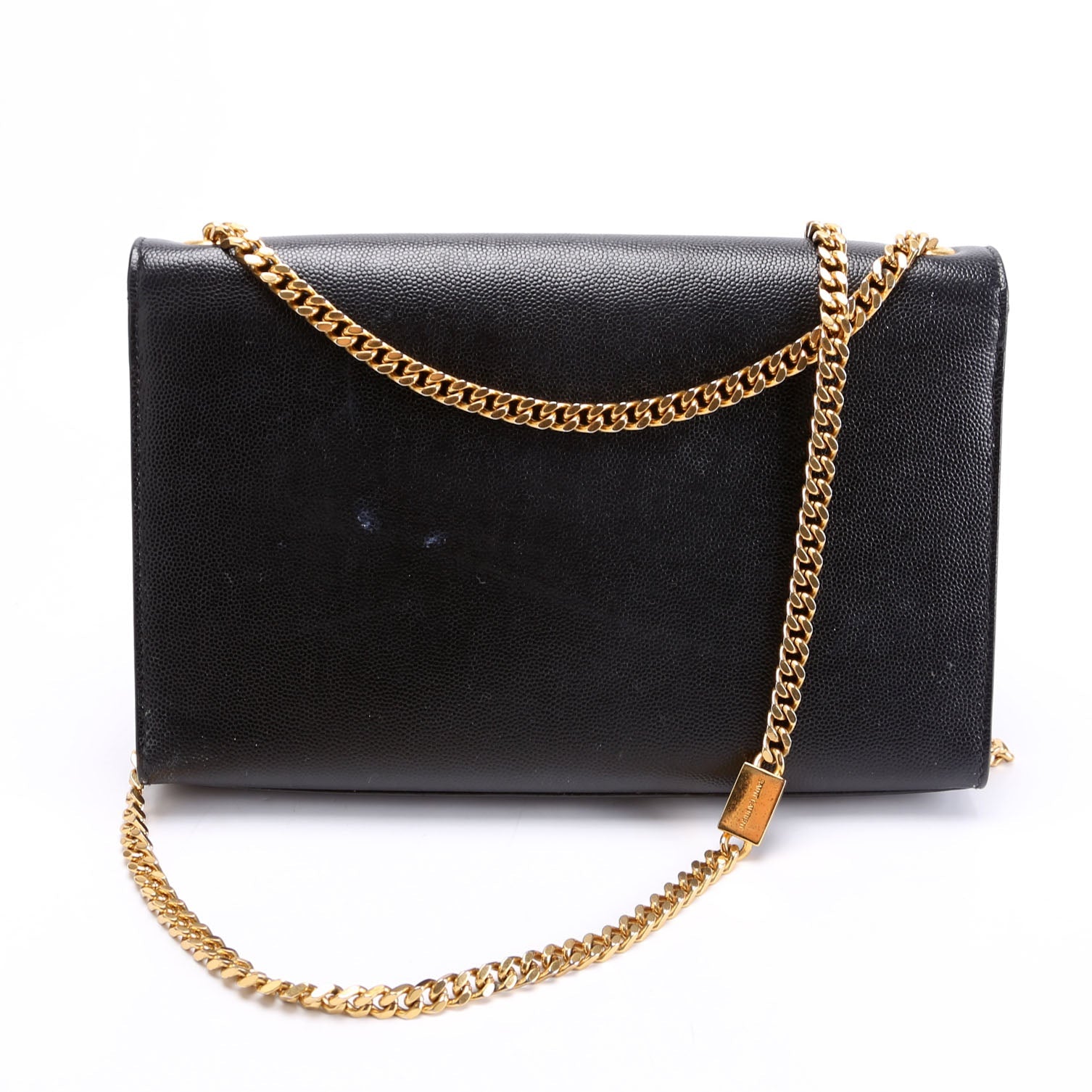 Kate Satchel Grain Medium 364021 Black/Gold