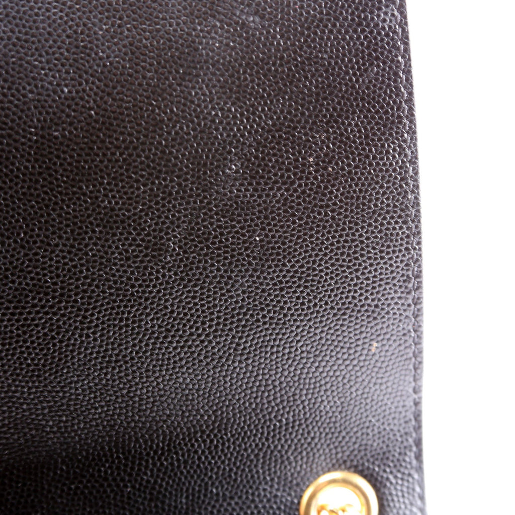 Kate Satchel Grain Medium 364021 Black/Gold