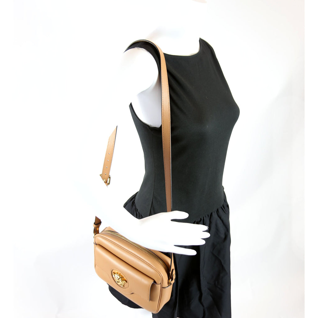Medusa Camera Bag Leather Tan