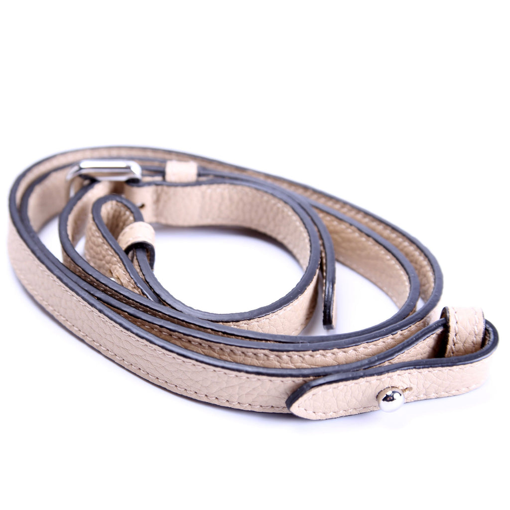 1BD314 Logo Leather Shoulder Small Tan