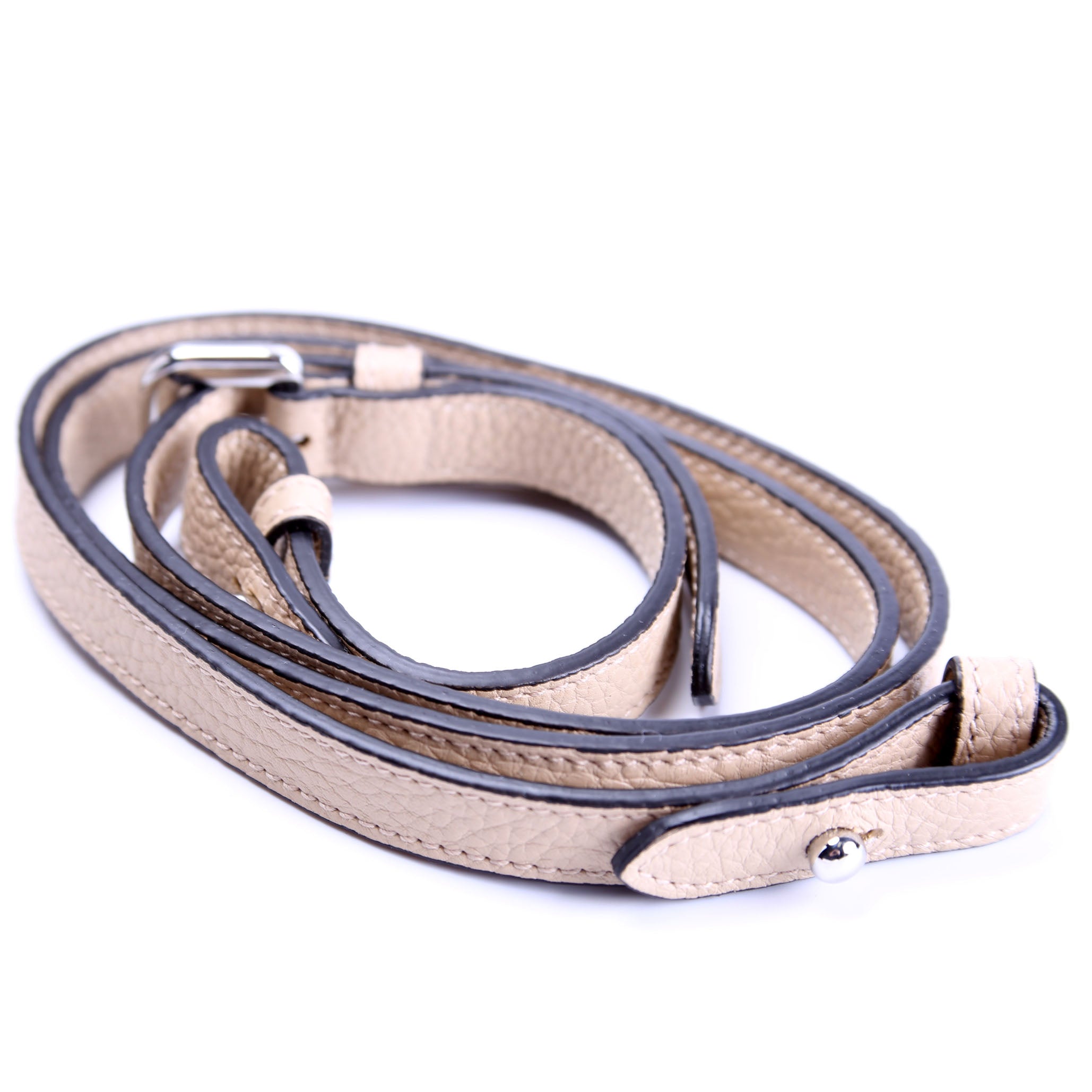 1BD314 Logo Leather Shoulder Small Tan