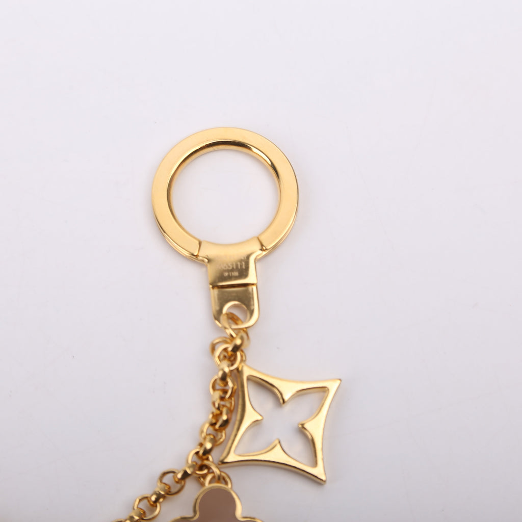 Fleur De Monogram Bag Charm Chain