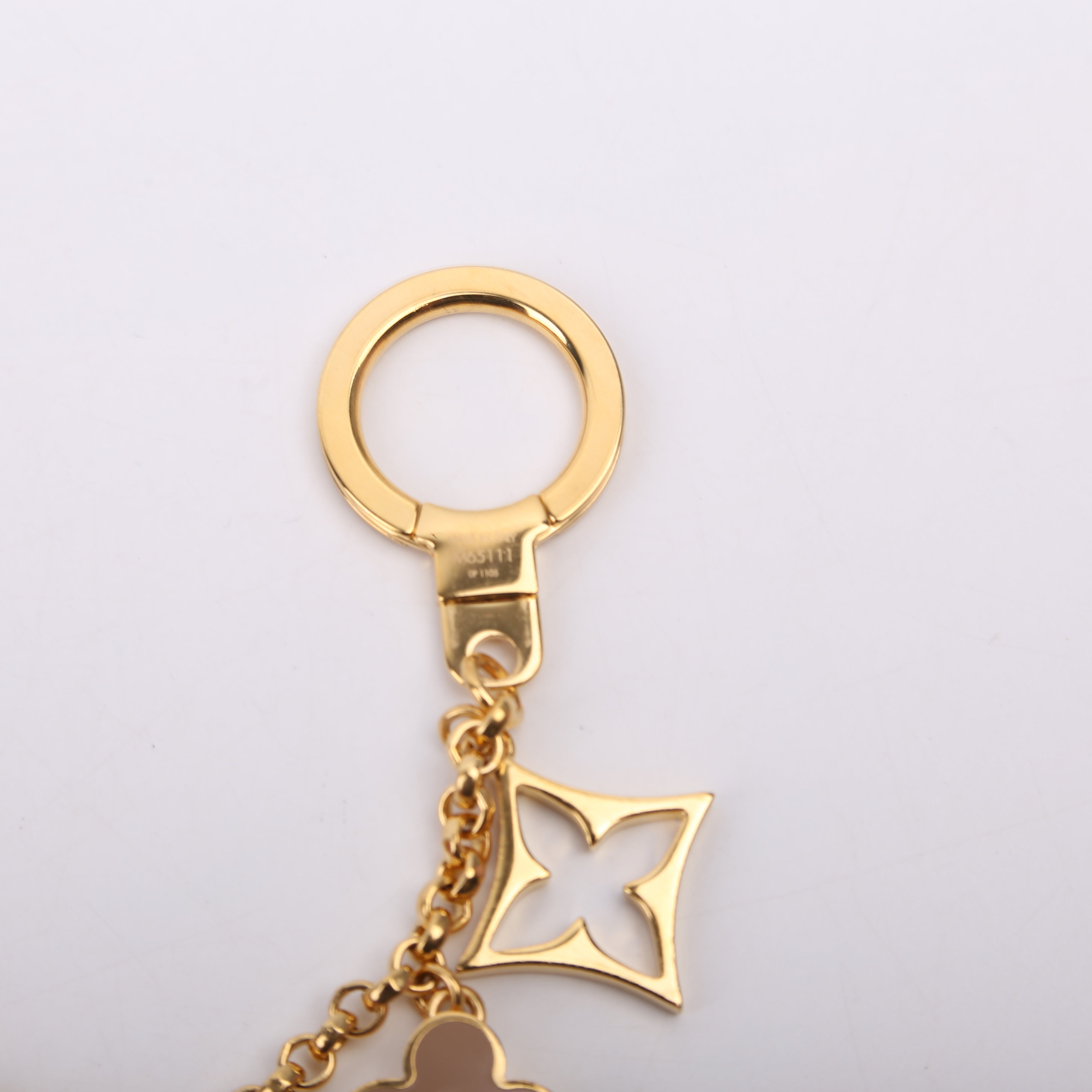 Fleur De Monogram Bag Charm Chain