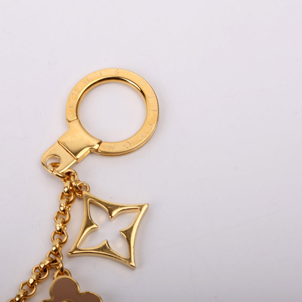 Fleur De Monogram Bag Charm Chain