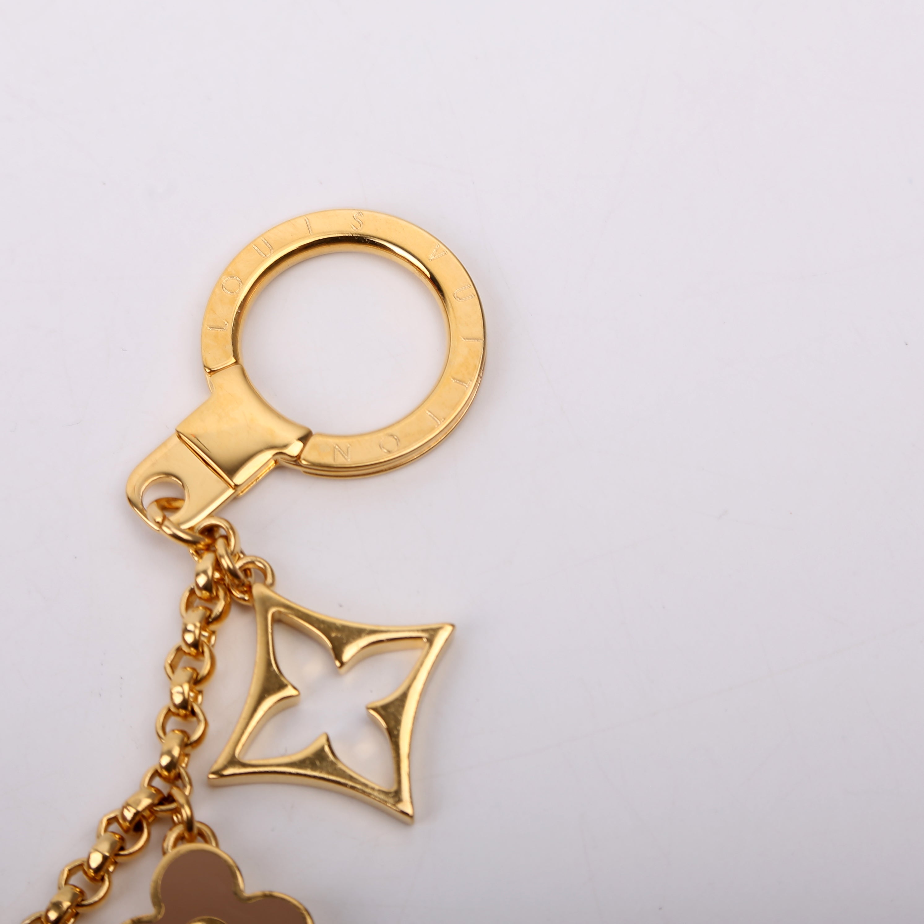 Fleur De Monogram Bag Charm Chain
