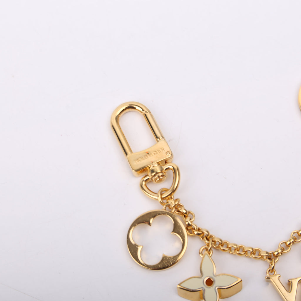 Fleur De Monogram Bag Charm Chain