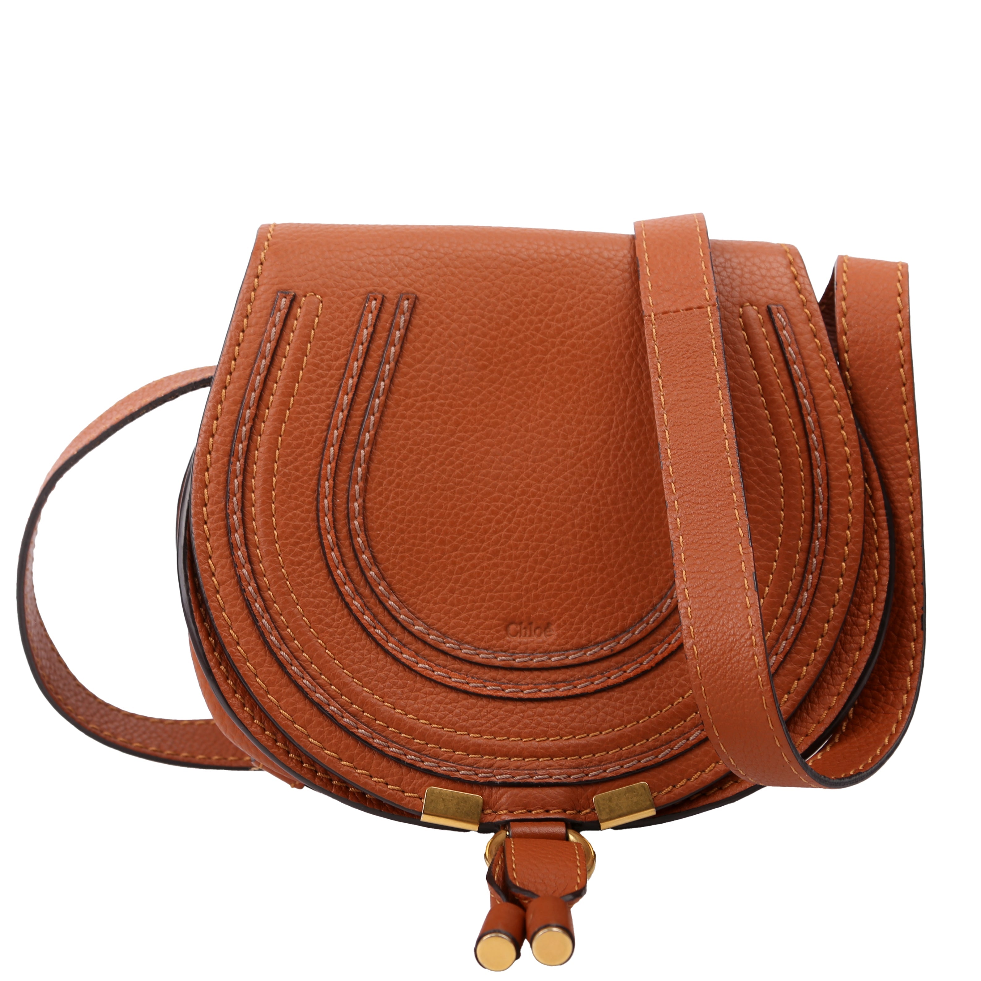 Marcie Saddle Bag Crossbody Small Brown