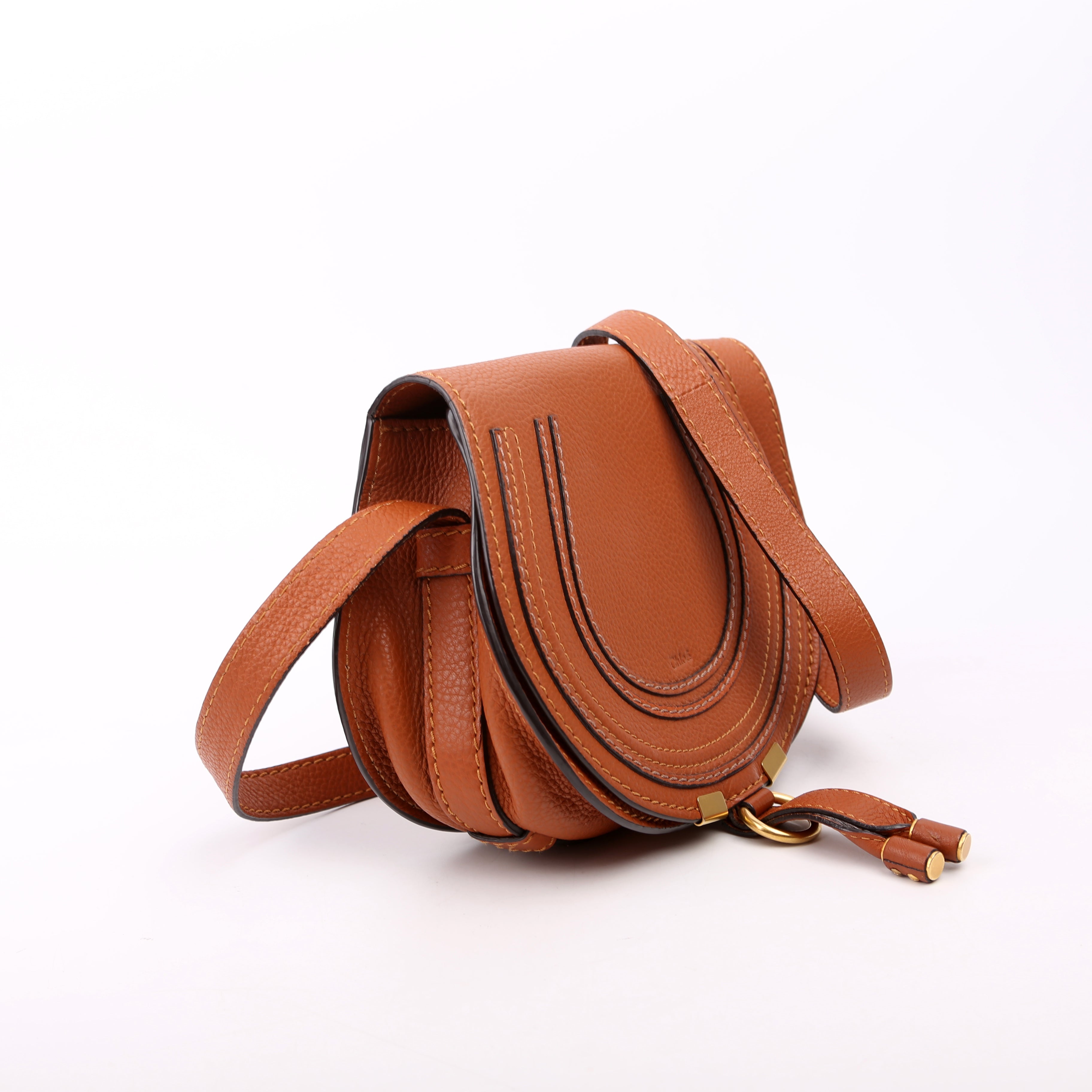 Marcie Saddle Bag Crossbody Small Brown