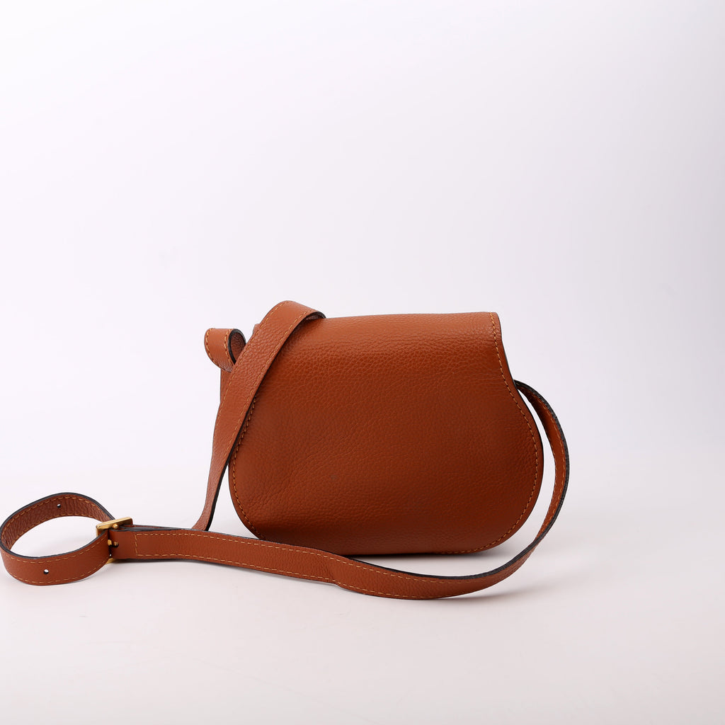 Marcie Saddle Bag Crossbody Small Brown