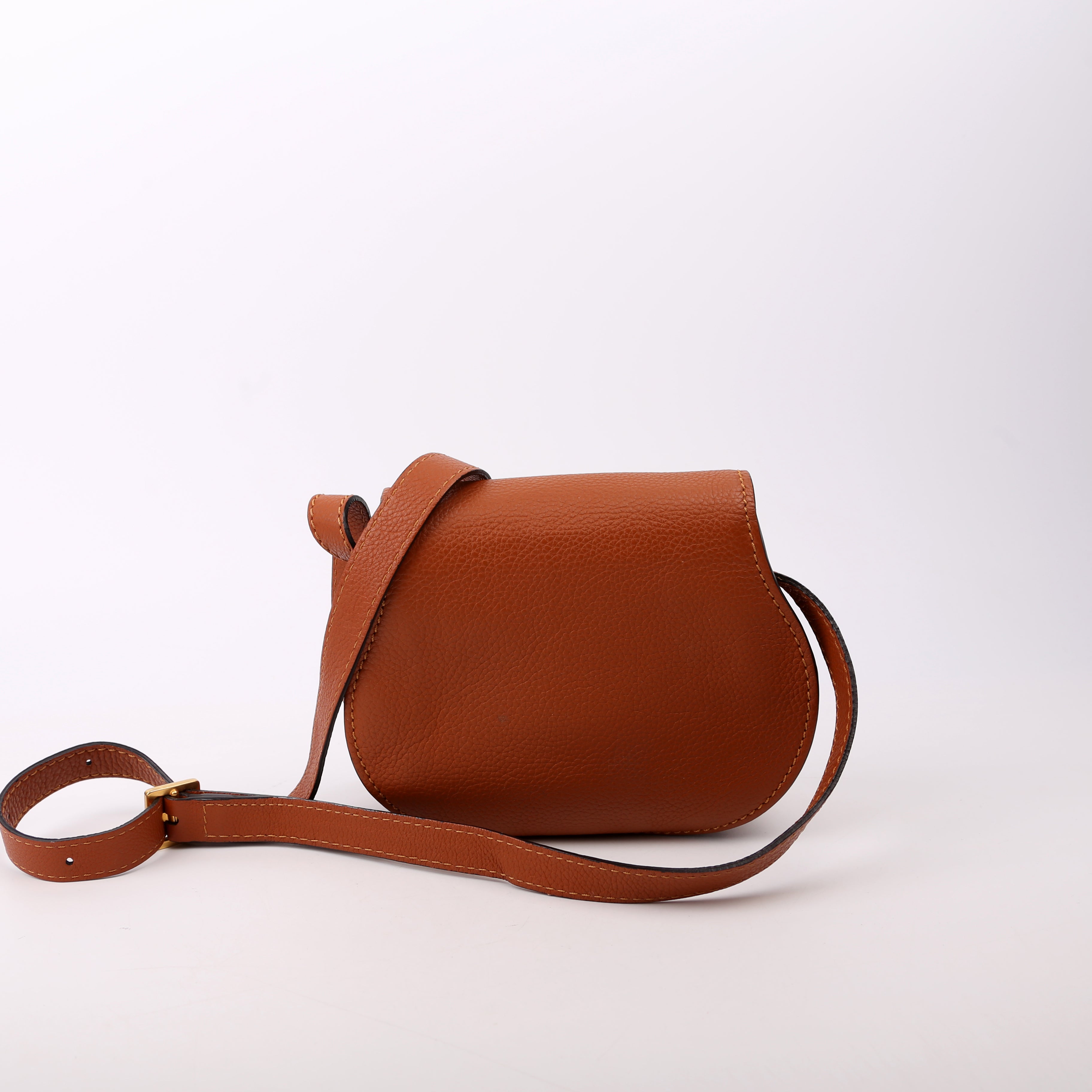 Marcie Saddle Bag Crossbody Small Brown
