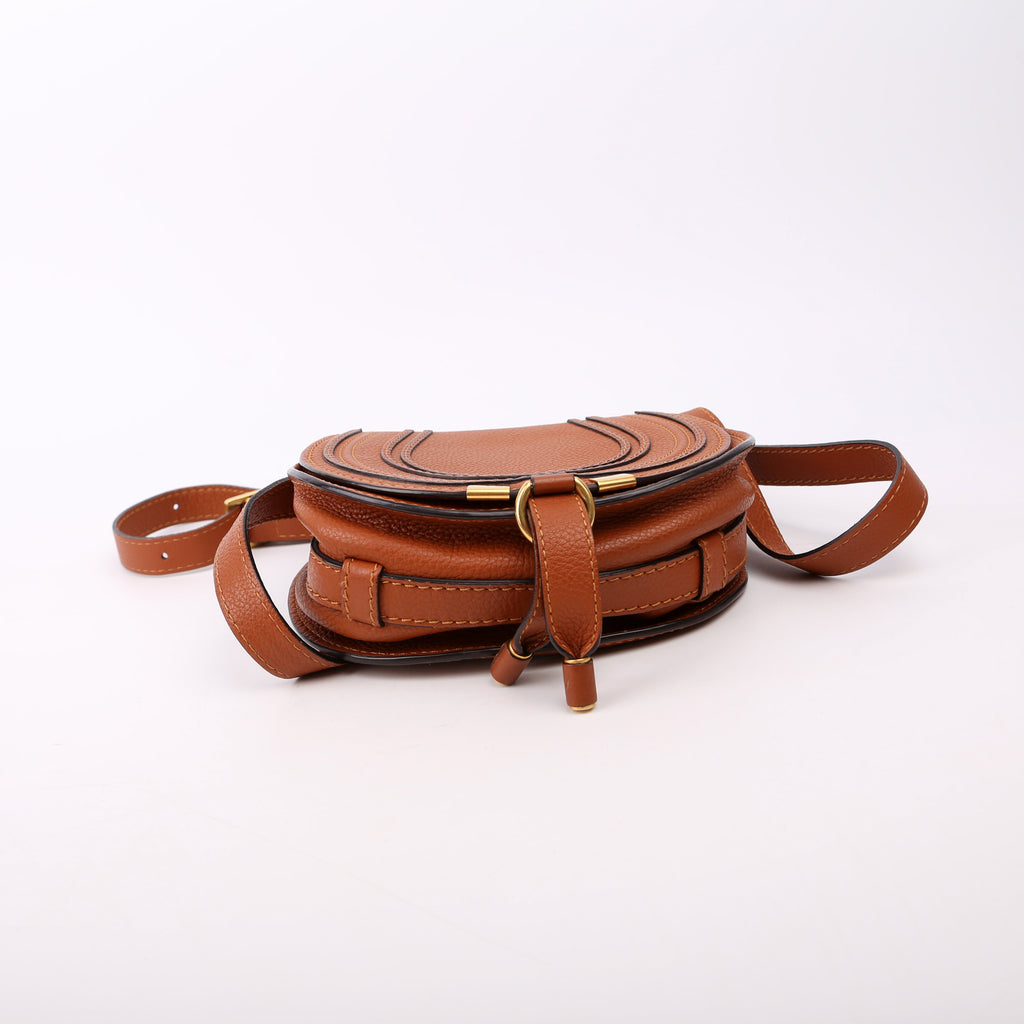 Marcie Saddle Bag Crossbody Small Brown